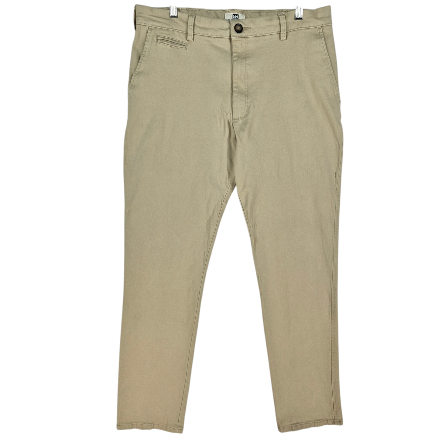 Lee Light Brown Slim Fit Stretch Chino Pants W35