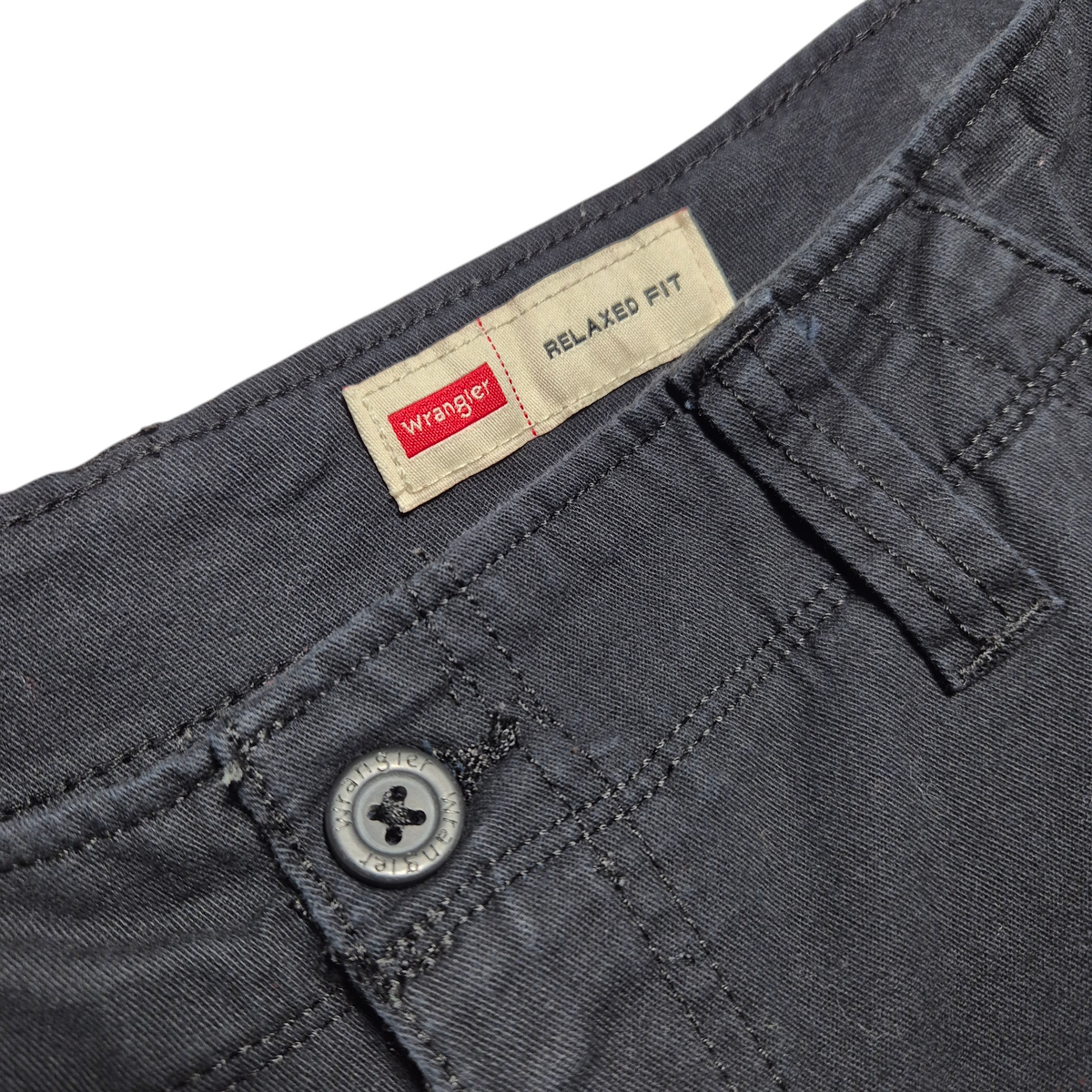 Wrangler Black Relaxed Fit Stretch Cargo Pants W32