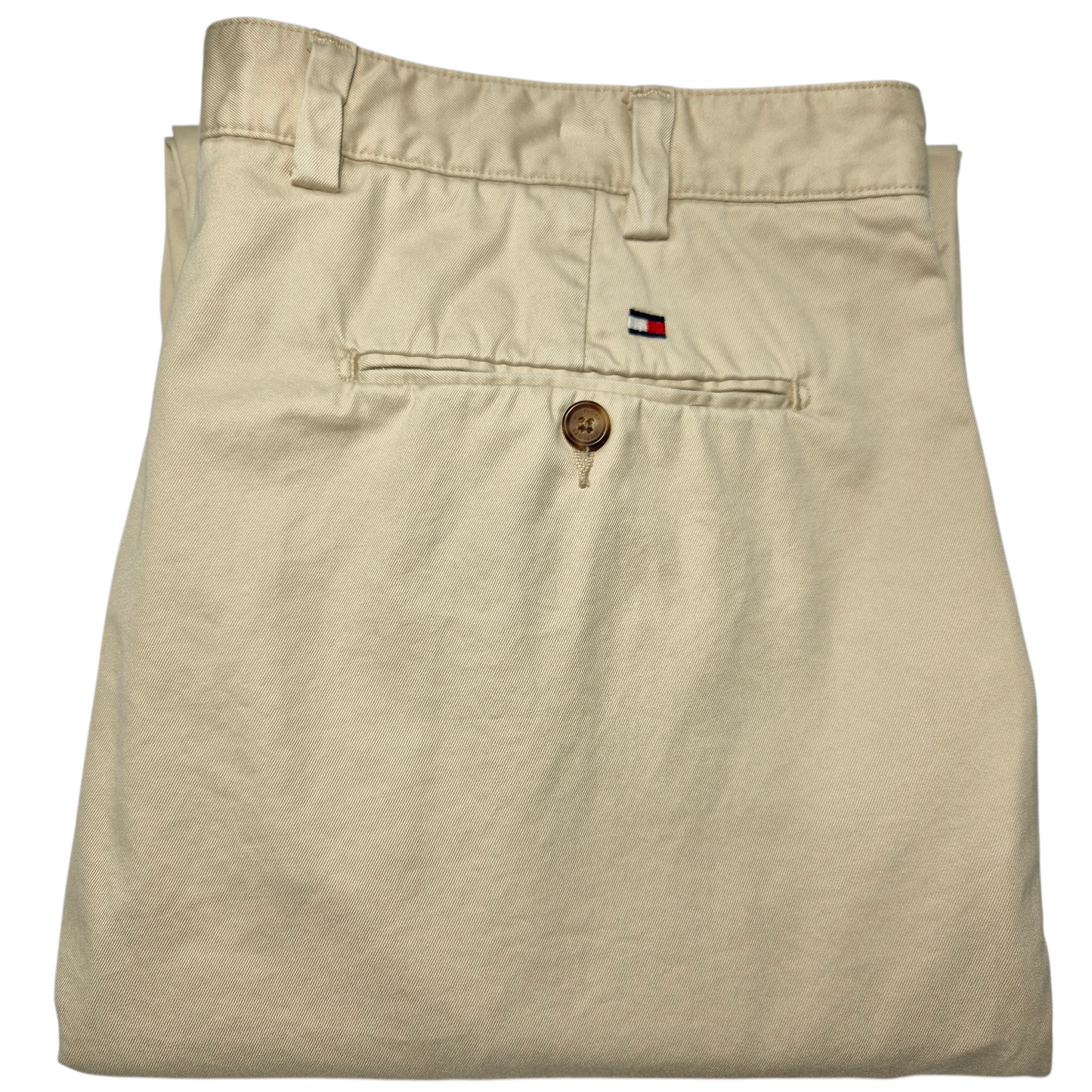 Vintage Tommy Hilfiger 2000's Cream Brown Chino Pants W38