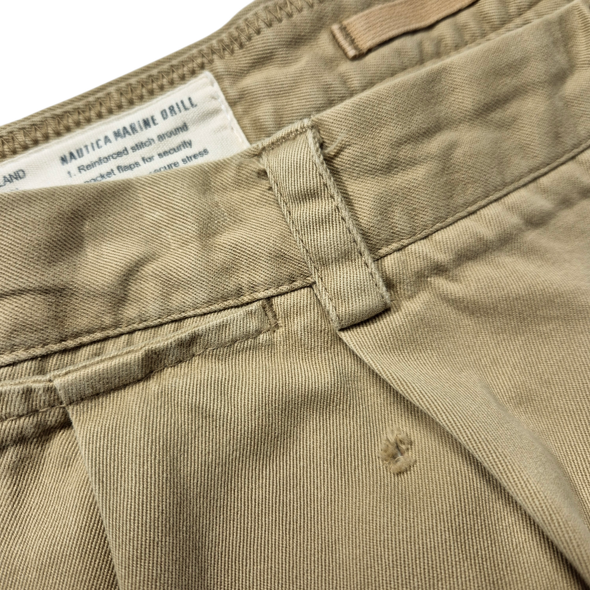 Nautica Light Grey Relaxed Fit Chino Pants W35