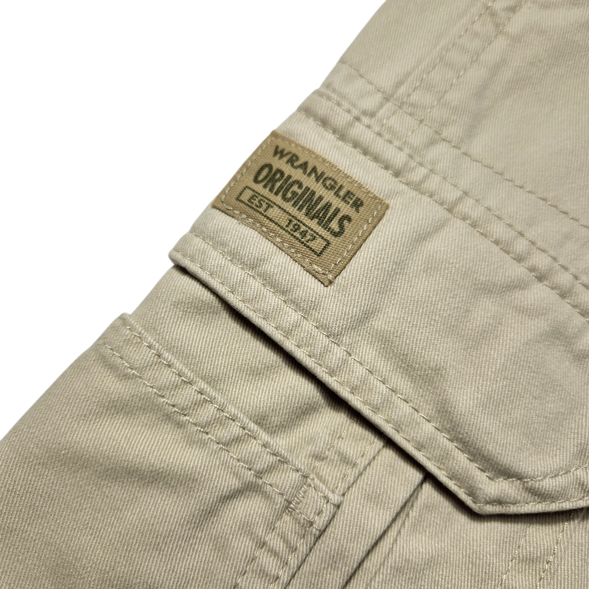 Wrangler Cream Brown Heavy Cargo Pants W36