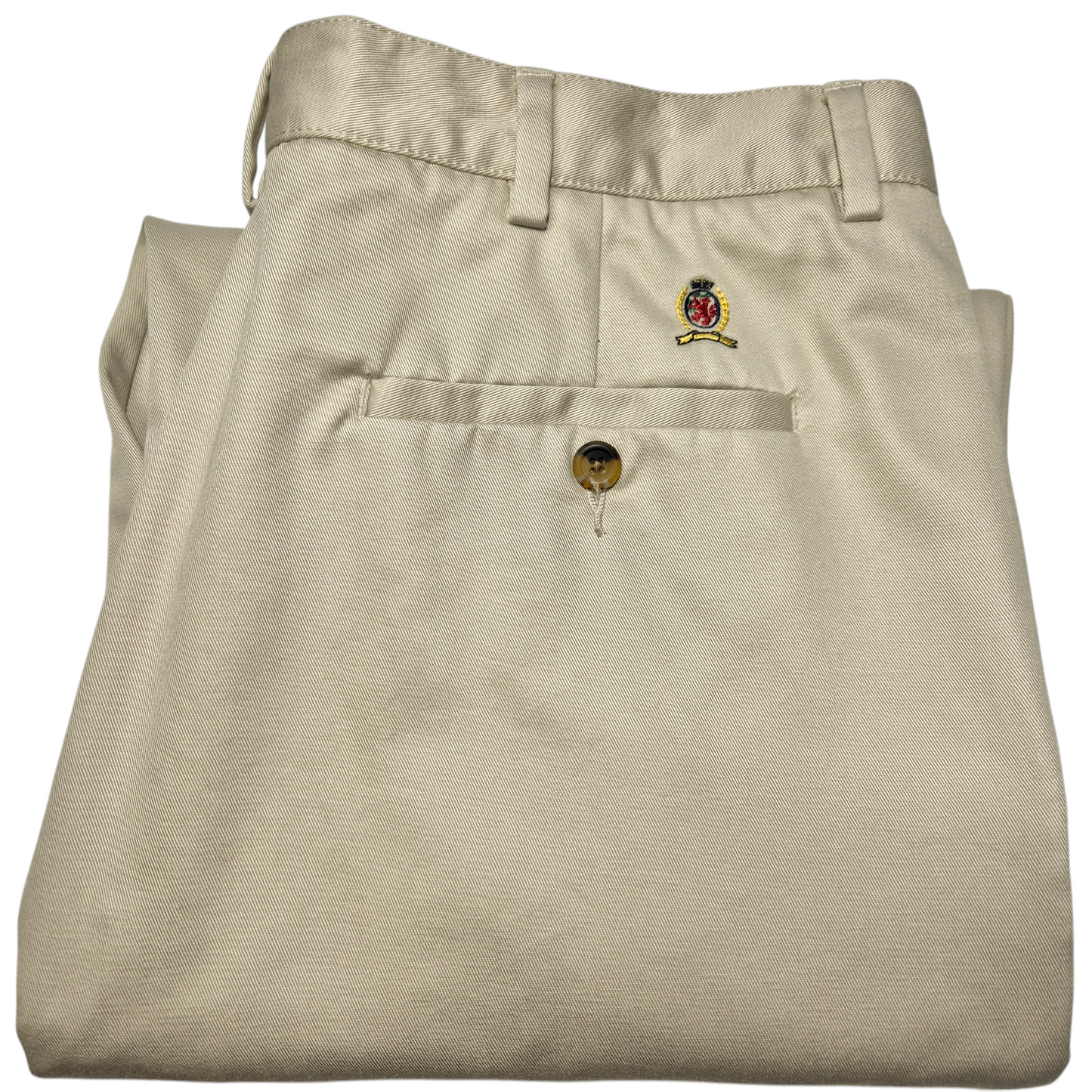 Vintage Tommy Hilfiger 90's Light Grey Chino Pants W36