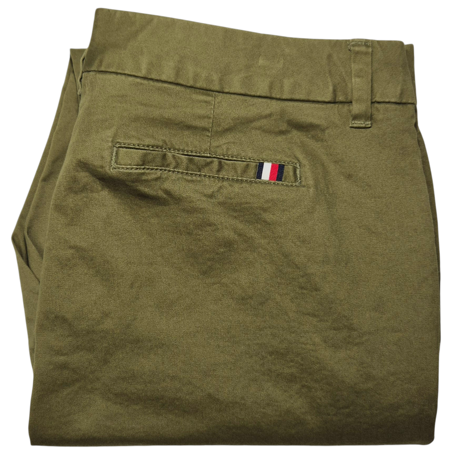 Tommy Hilfiger Womens Green Slim Fit Stretch Chino Pants W36