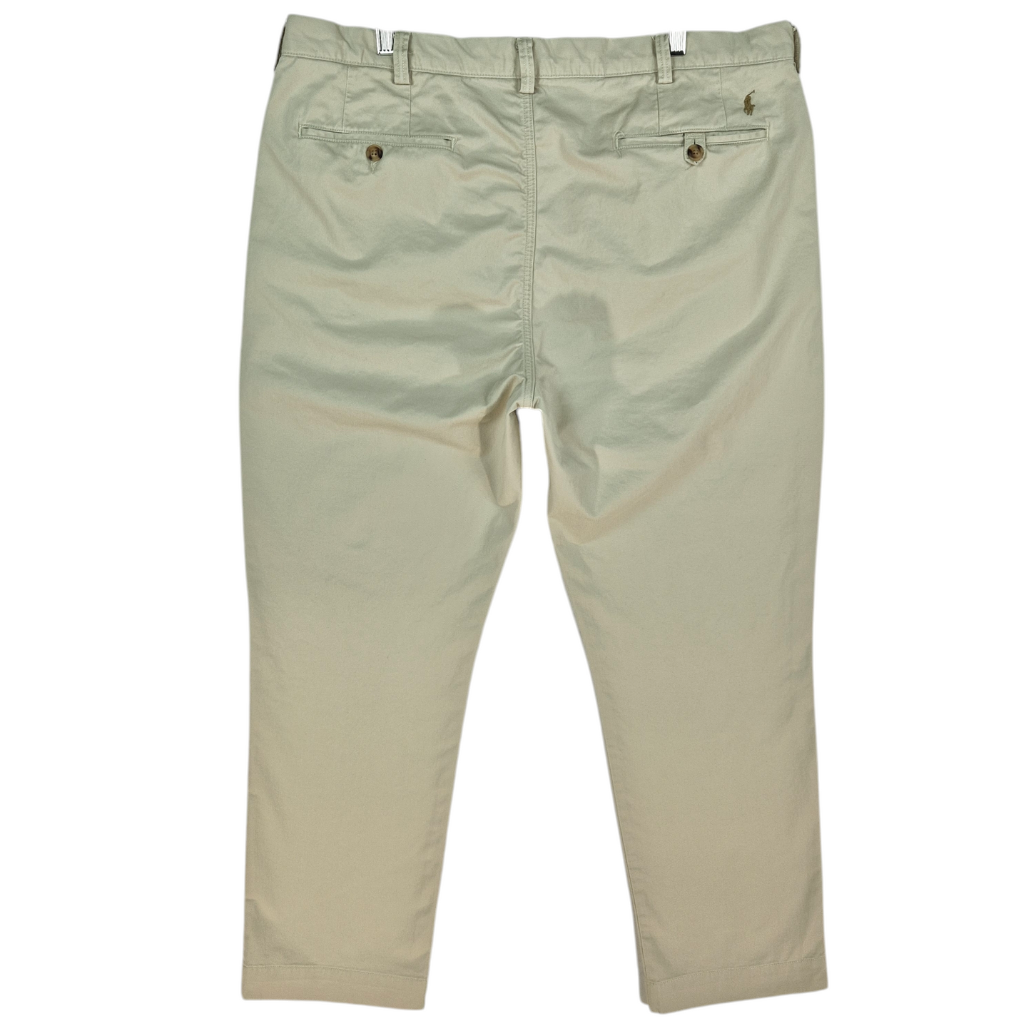 Polo Ralph Lauren Cream Brown Straight Leg Stretch Chino Pants W38