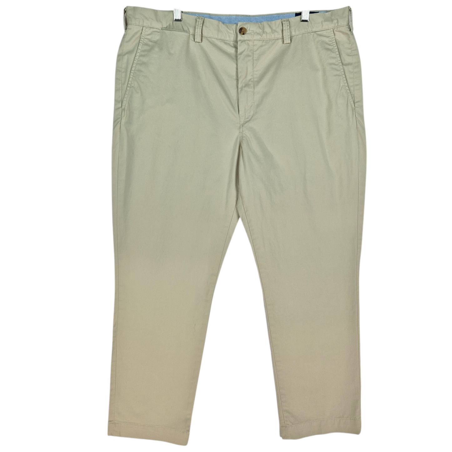 Polo Ralph Lauren Cream Brown Straight Leg Stretch Chino Pants W38