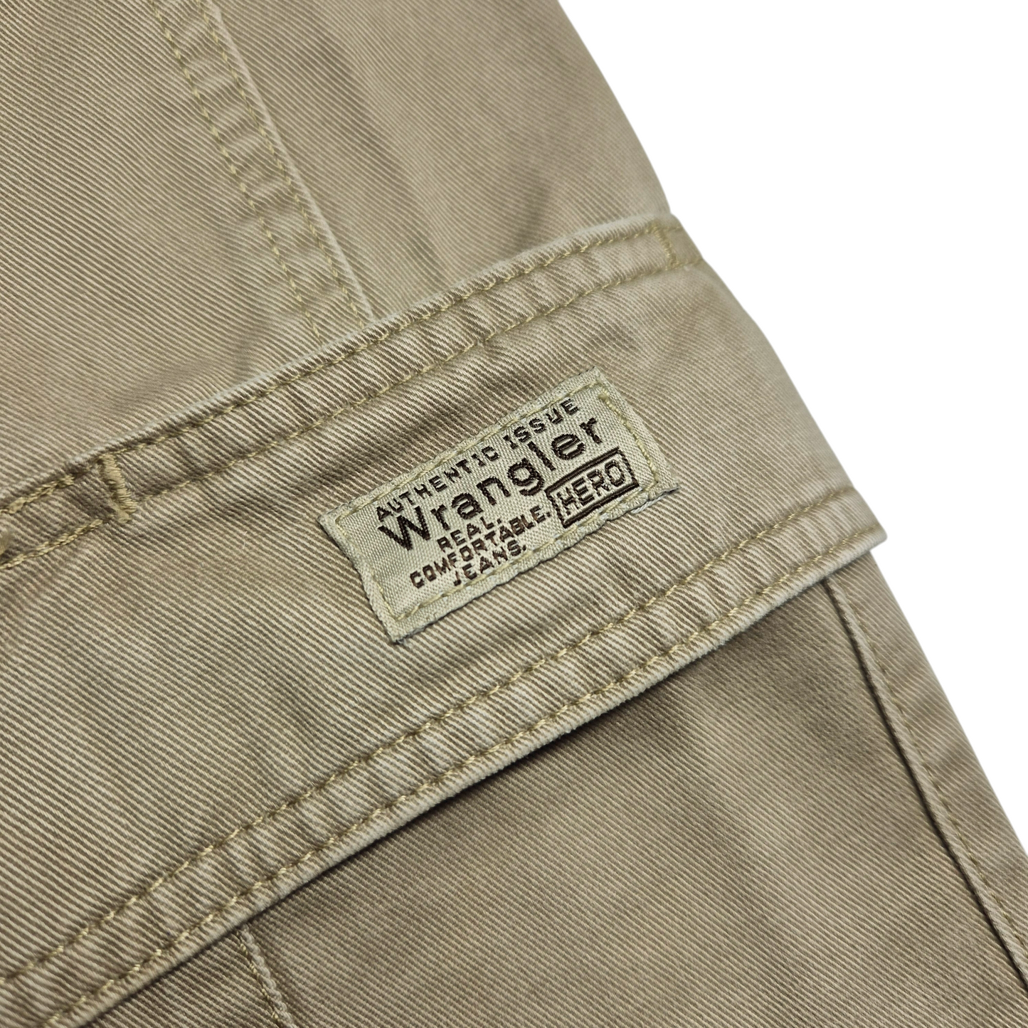 Vintage Wrangler Hero Light Brown Heavy Cargo Pants W36