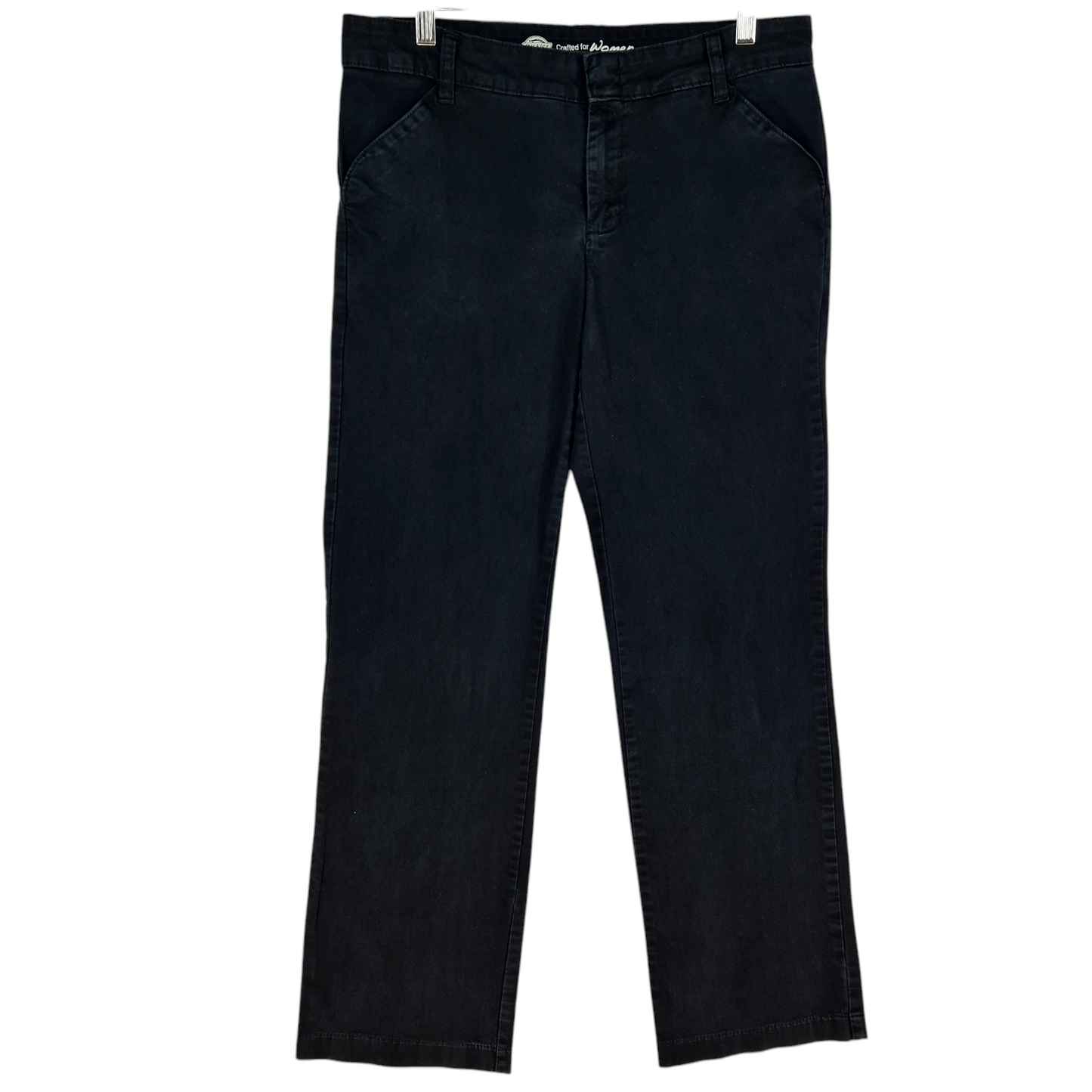 Dickies Womens Black Relaxed Fit Stretch Chino Pants W32