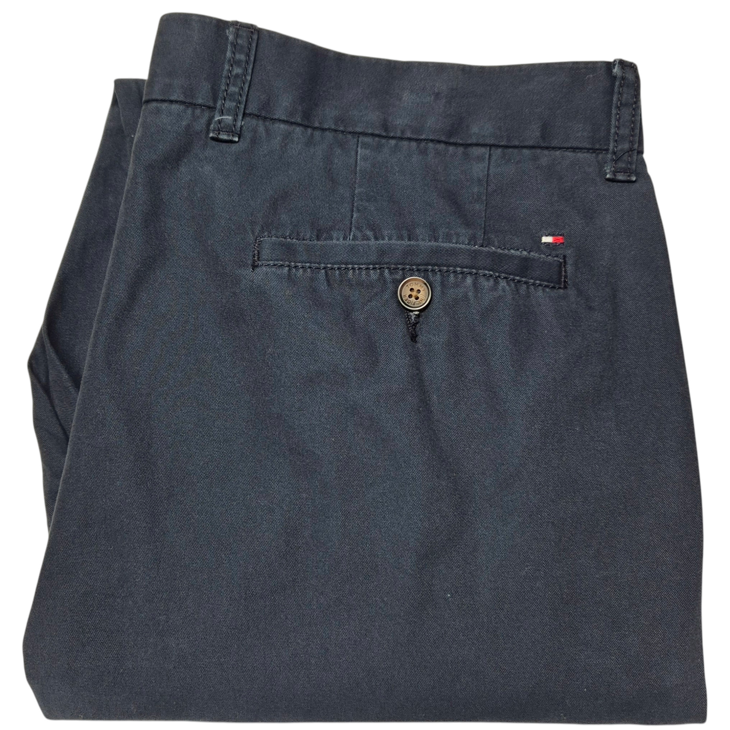 Tommy Hilfiger Dark Blue Tailored Fit Chino Pants W37