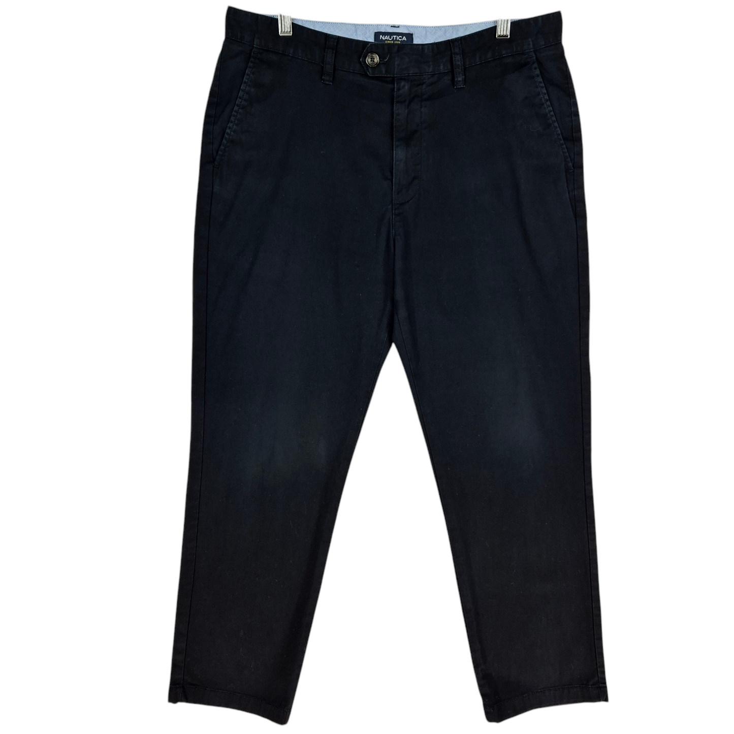 Nautica Black Tailored Fit Chino Pants W33