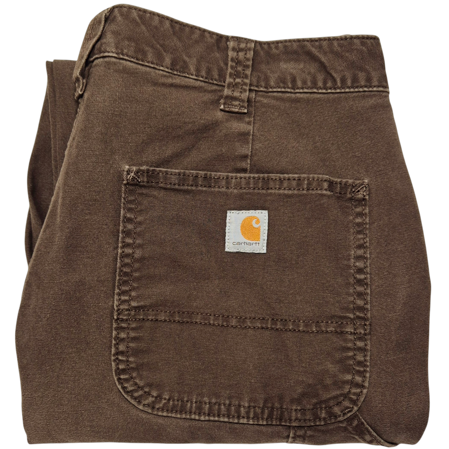 Carhartt Jeans Womens Brown Original Fit Carpenter Denim Bottoms W32