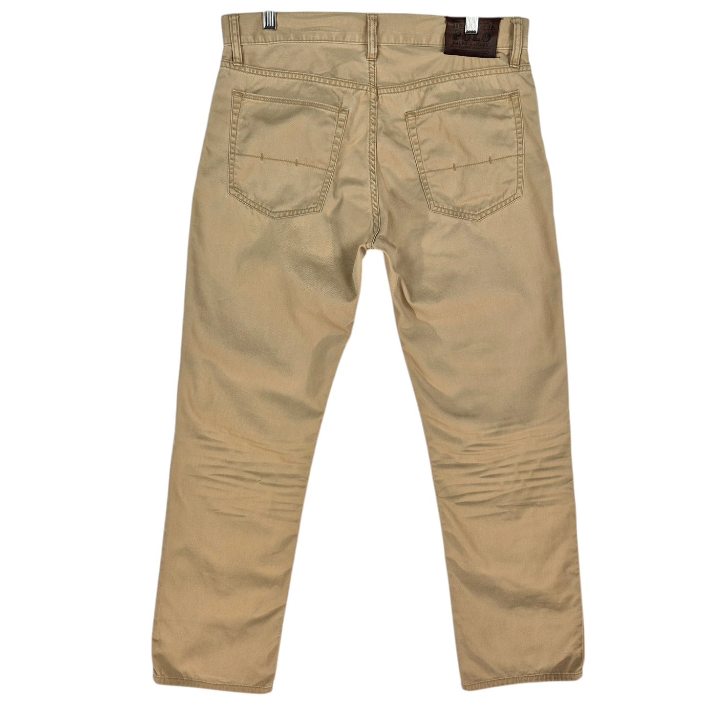 Vintage Polo Ralph Lauren 90's Brown Light Denim Bottoms W33