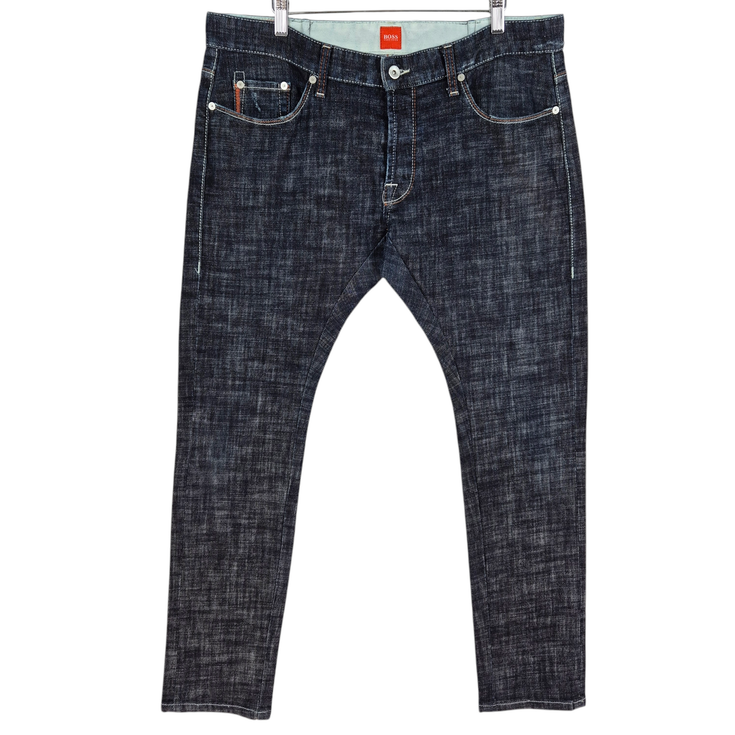Hugo Boss Orange Dark Blue Skinny Fit Denim Bottoms W37