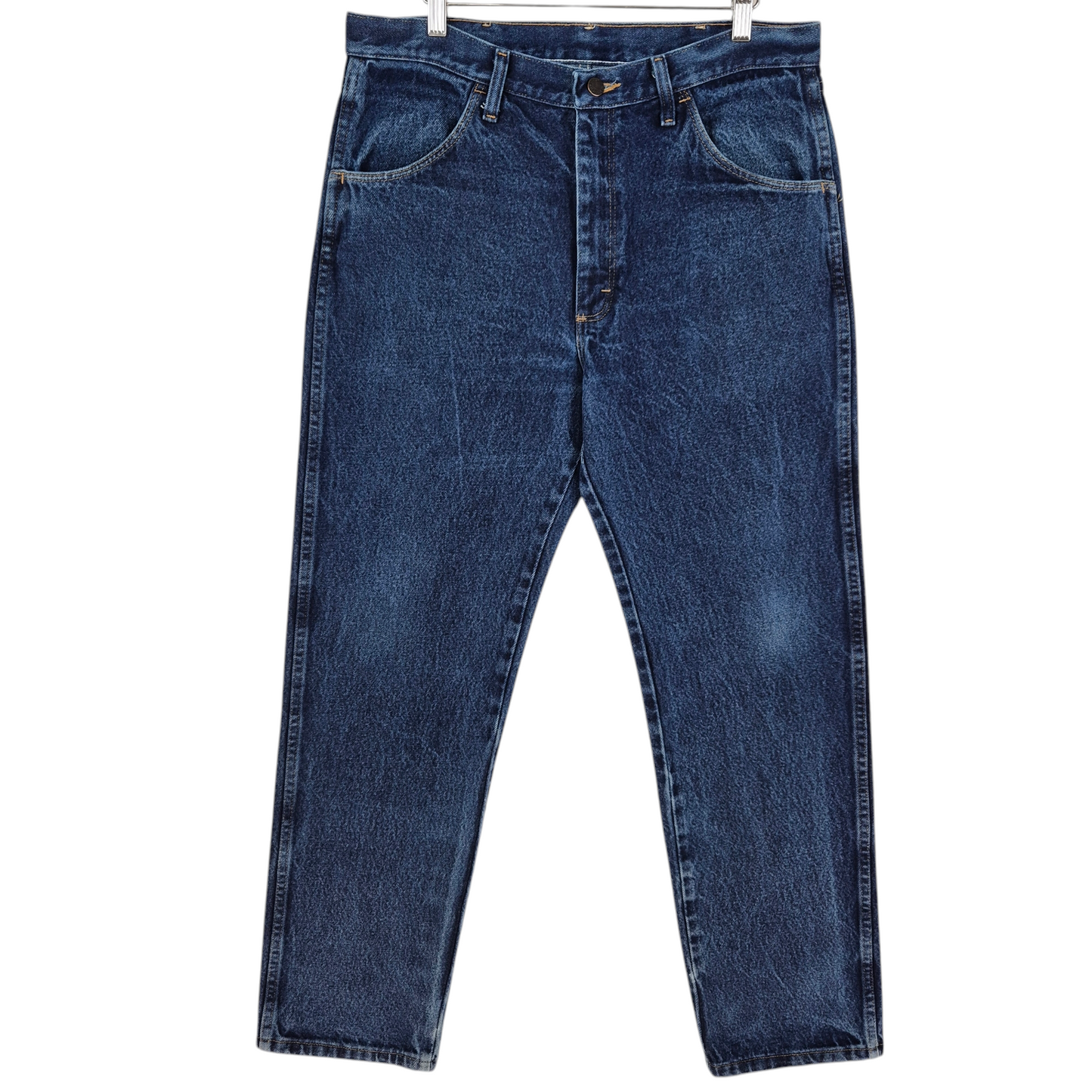 Vintage Rustler Jeans 90's Dark Blue Classic Heavy Rigid Denim Bottoms W34