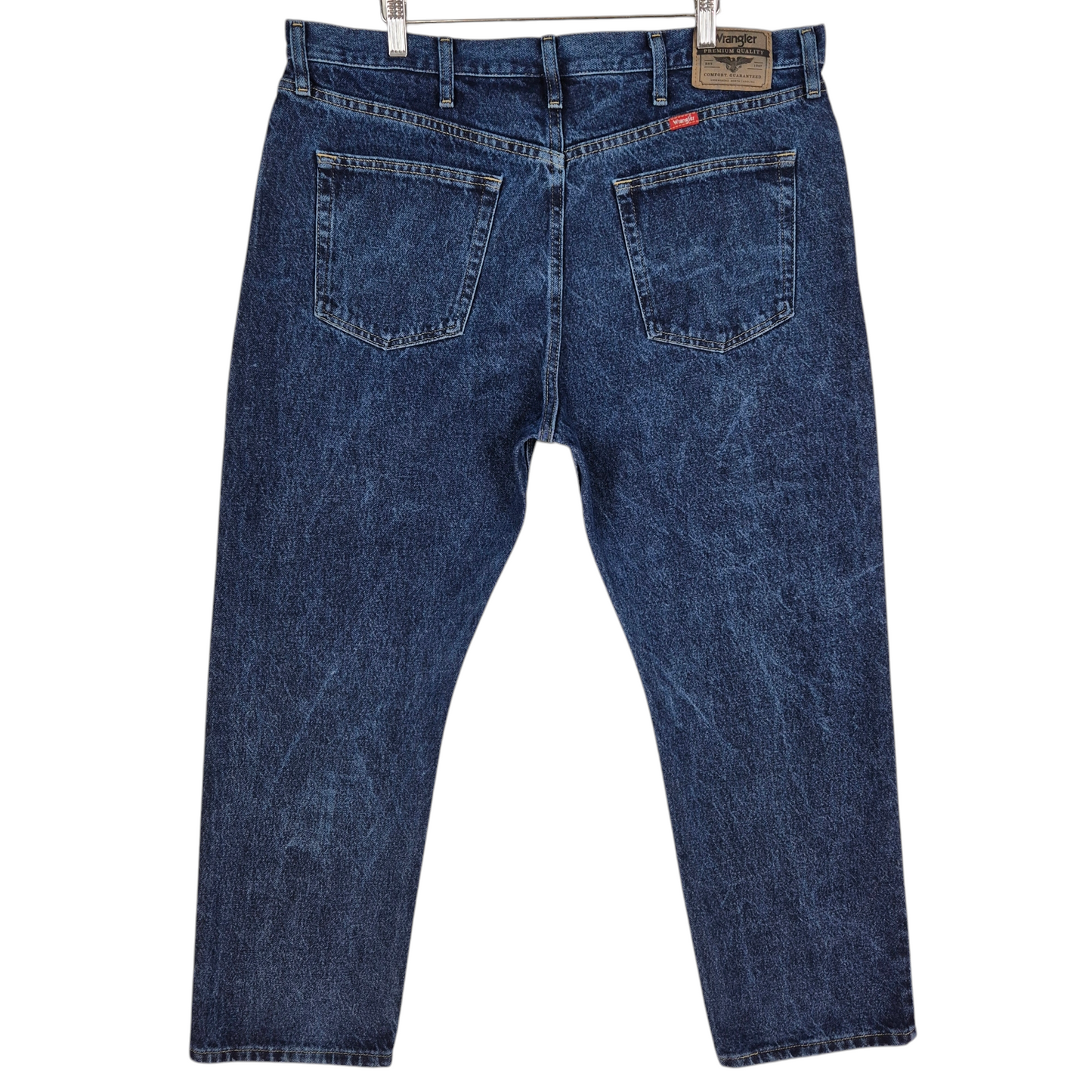 Vintage Wrangler Jeans Dark Blue Classic Heavy Rigid Denim Bottoms W38