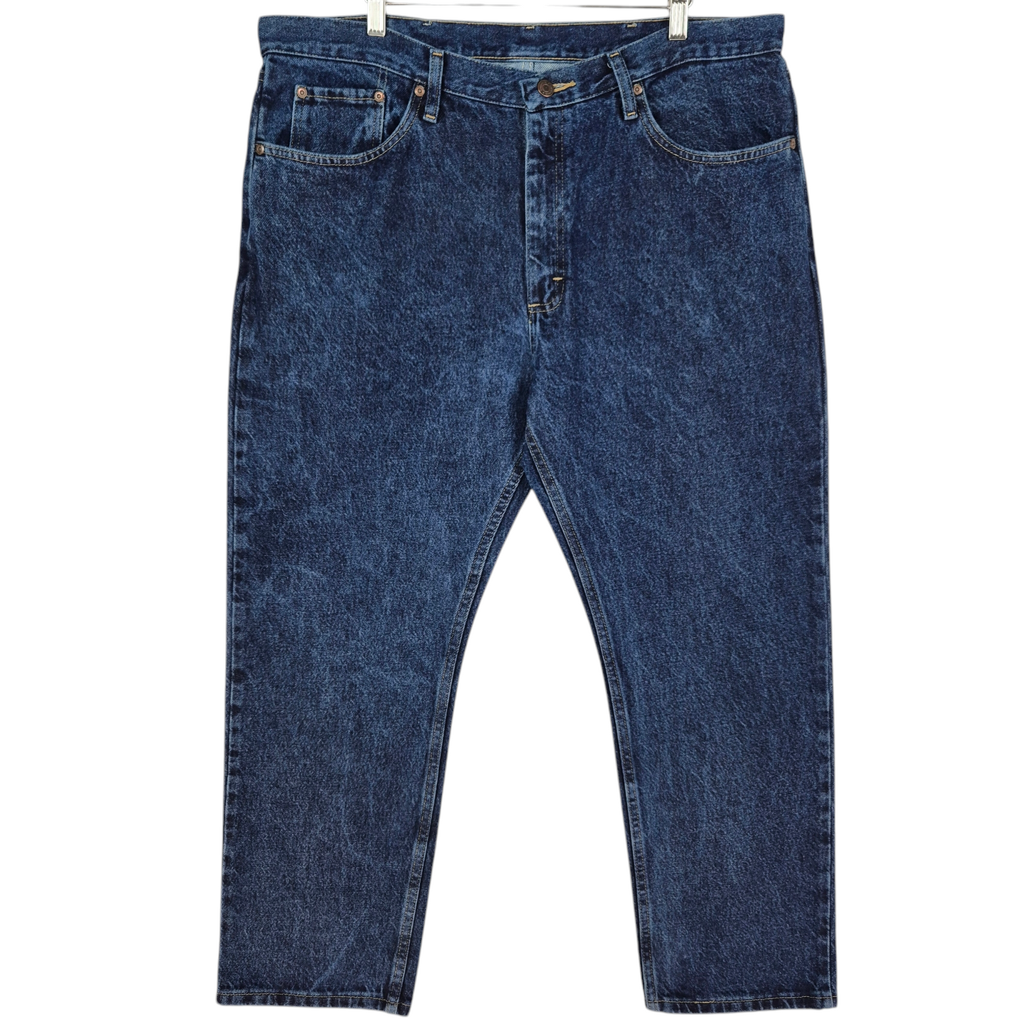 Vintage Wrangler Jeans Dark Blue Classic Heavy Rigid Denim Bottoms W38