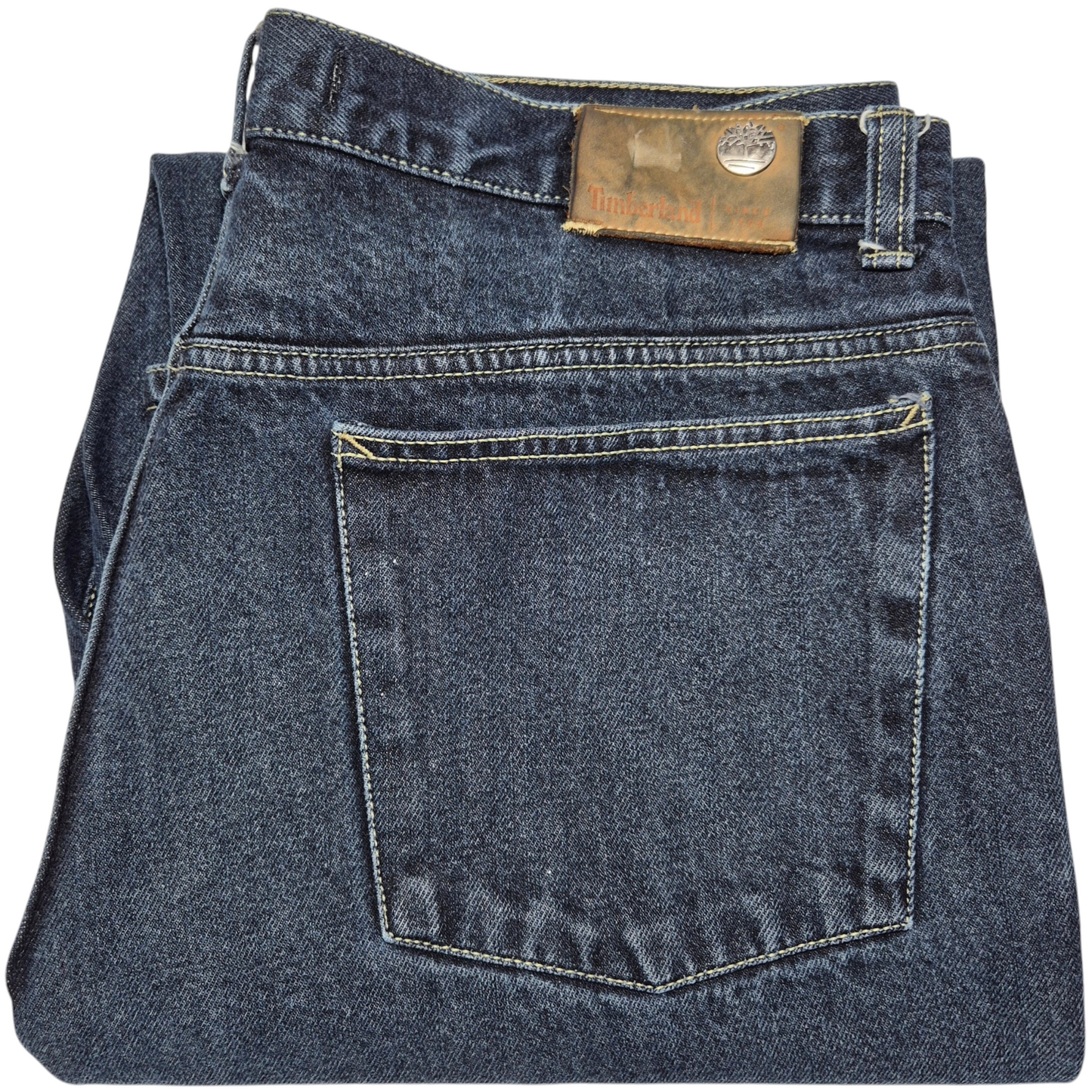 Vintage Timberland Jeans 90's Dark Blue Heavy Rigid Denim Bottoms W37