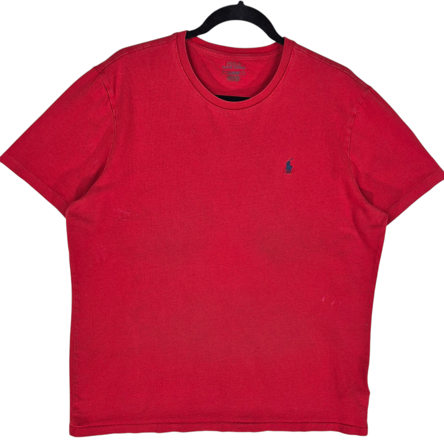 Polo Ralph Lauren Red Basic Cotton Tee Shirt Size L