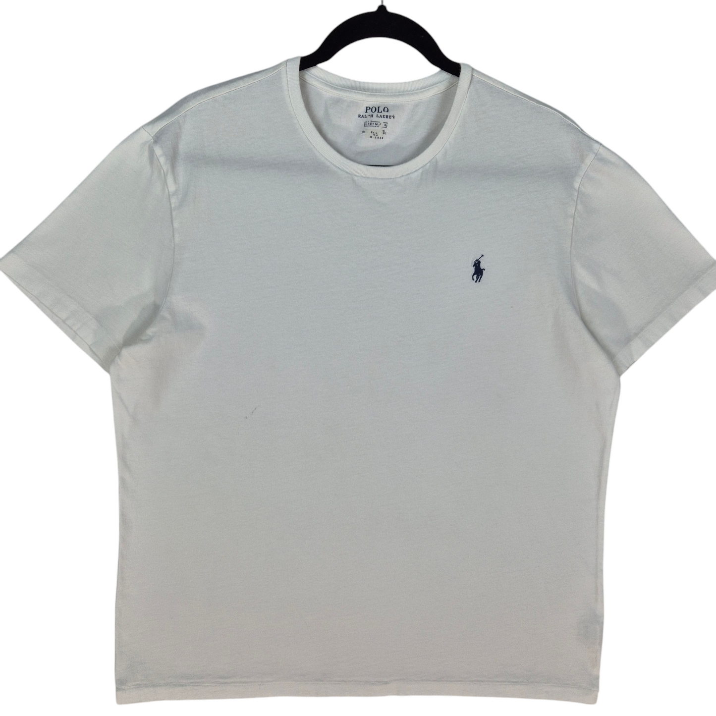 Polo Ralph Lauren White Basic Cotton Tee Shirt Size L