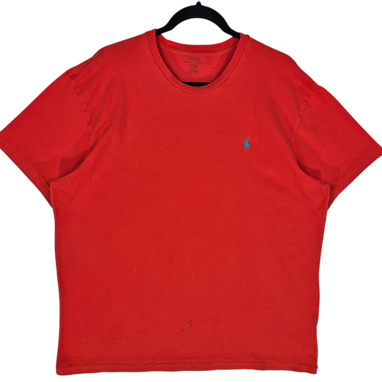 Polo Ralph Lauren Blood Orange Cotton Tee Shirt Size L