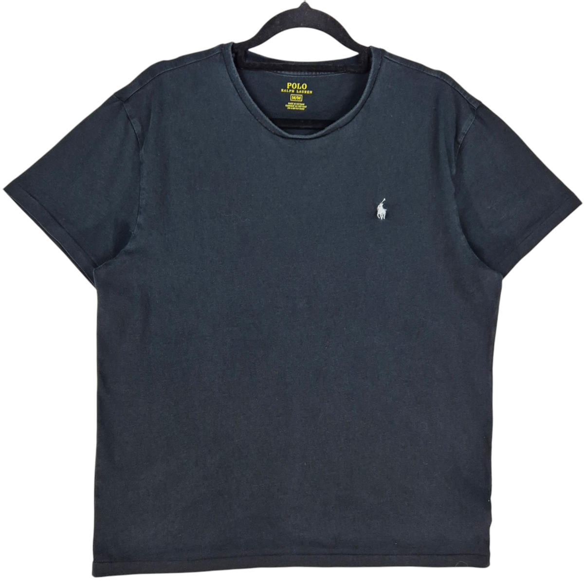 Polo Ralph Lauren Black Cotton Tee Shirt Size M