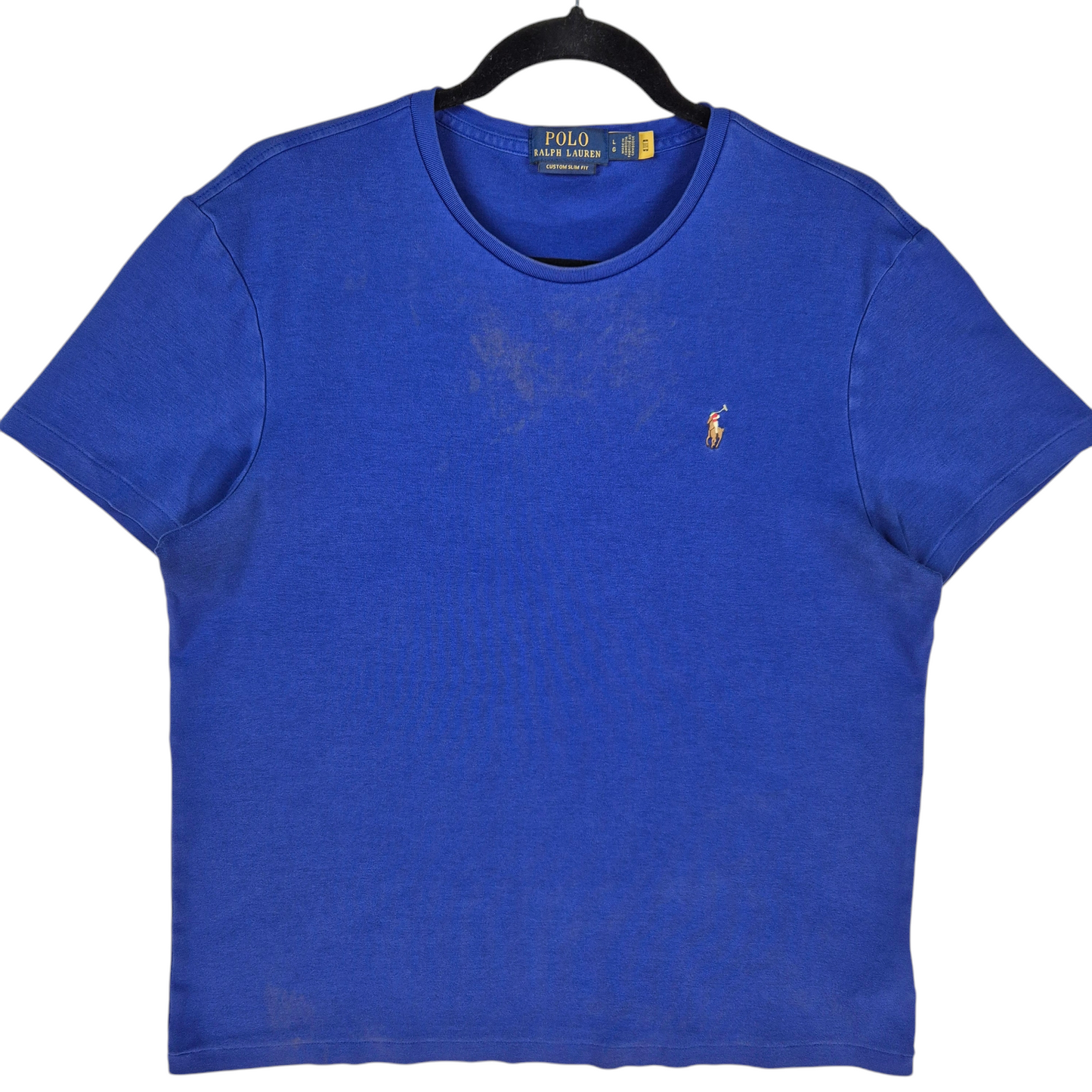 Polo Ralph Lauren Blue Custom Slim Fit Tee Shirt Size L