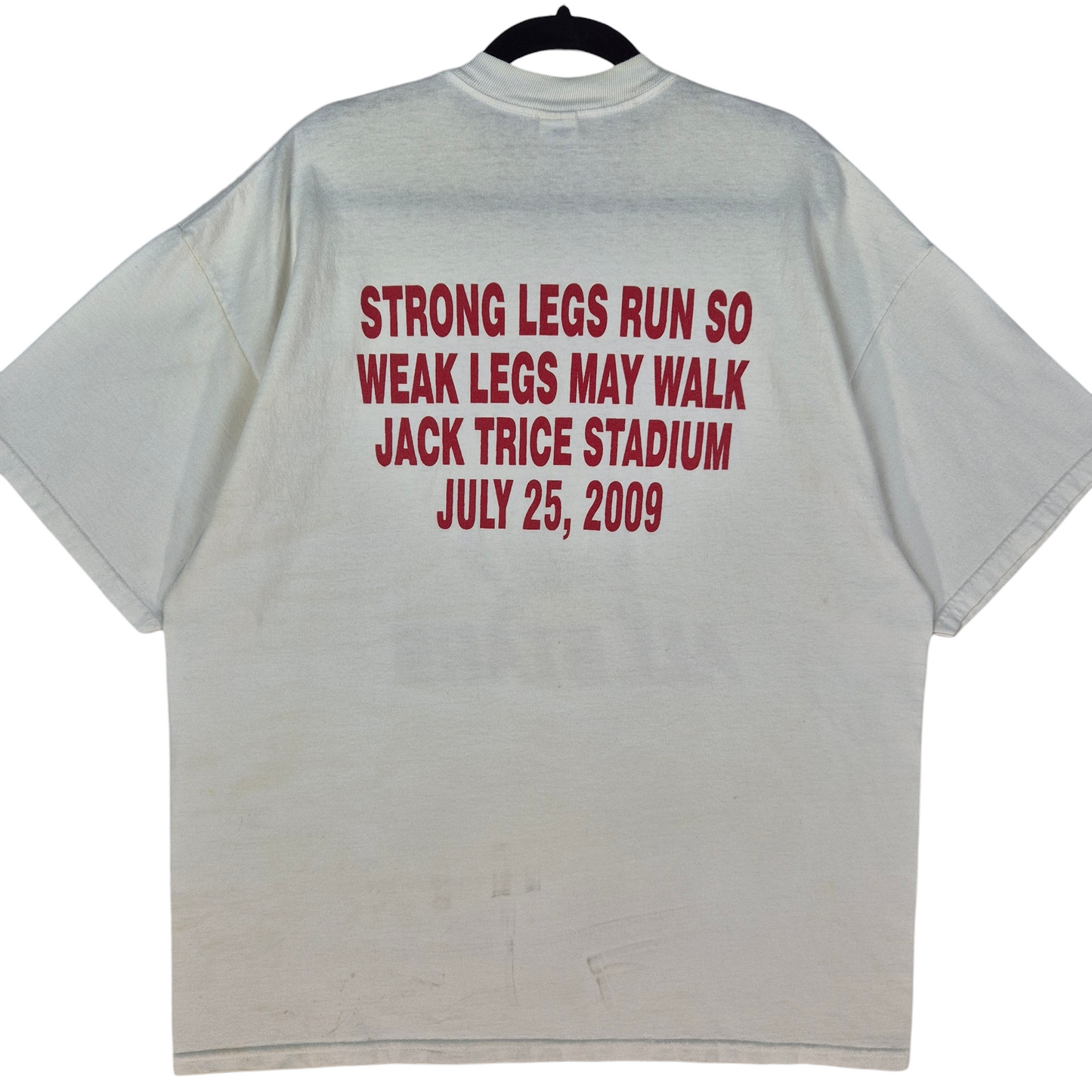 Russell Athletic Iowa Football All Stars White Cotton Tee Shirt Size 2XL