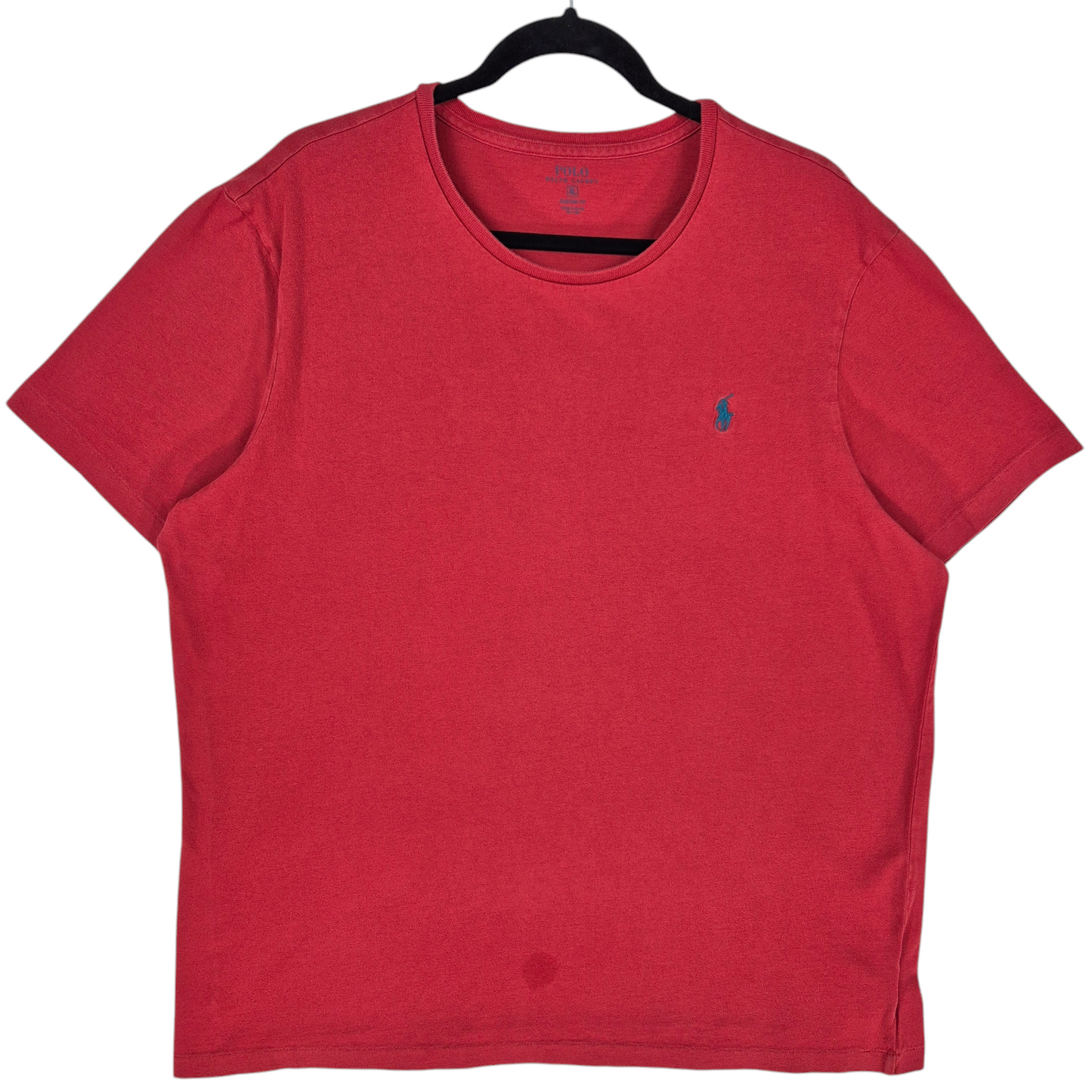 Polo Ralph Lauren Coral Red Basic Custom Fit Tee Shirt Size XL