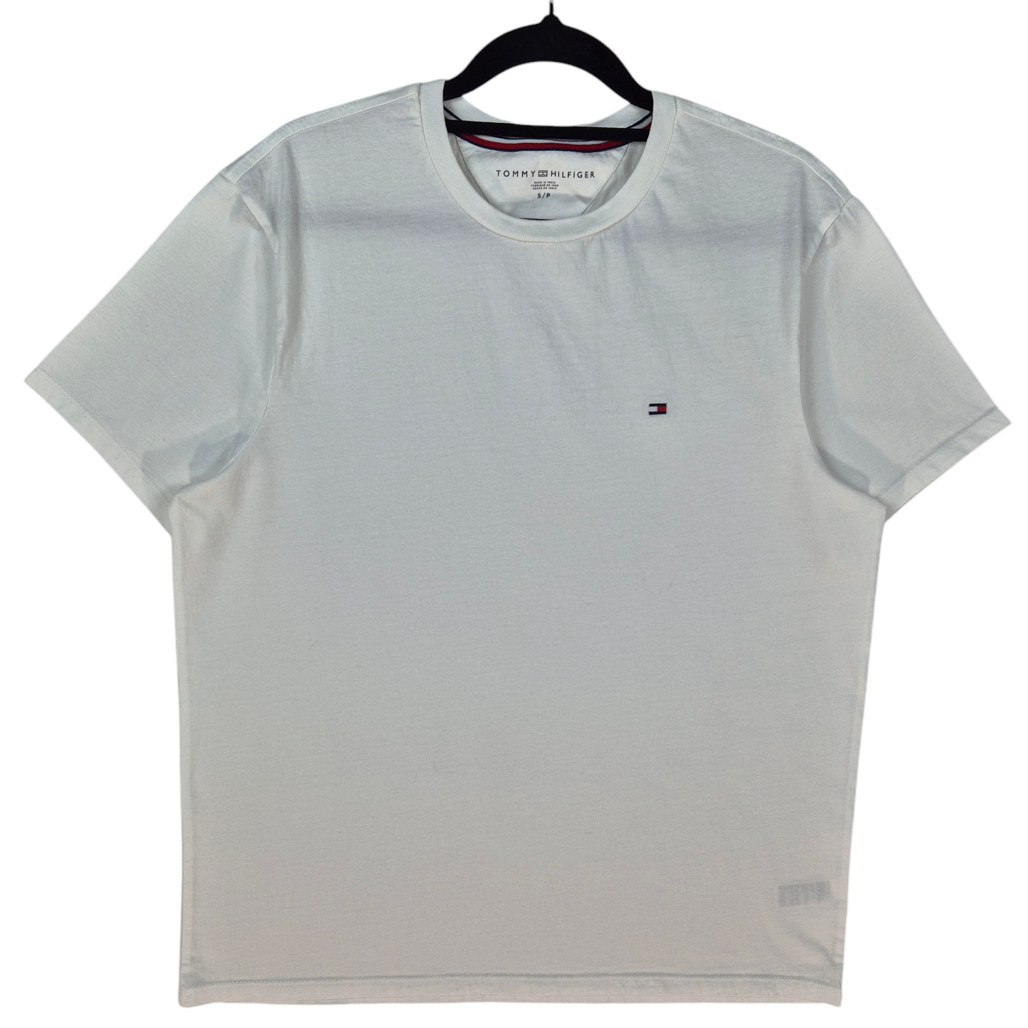 Tommy Hilfiger White Basic Cotton Tee Shirt Size S