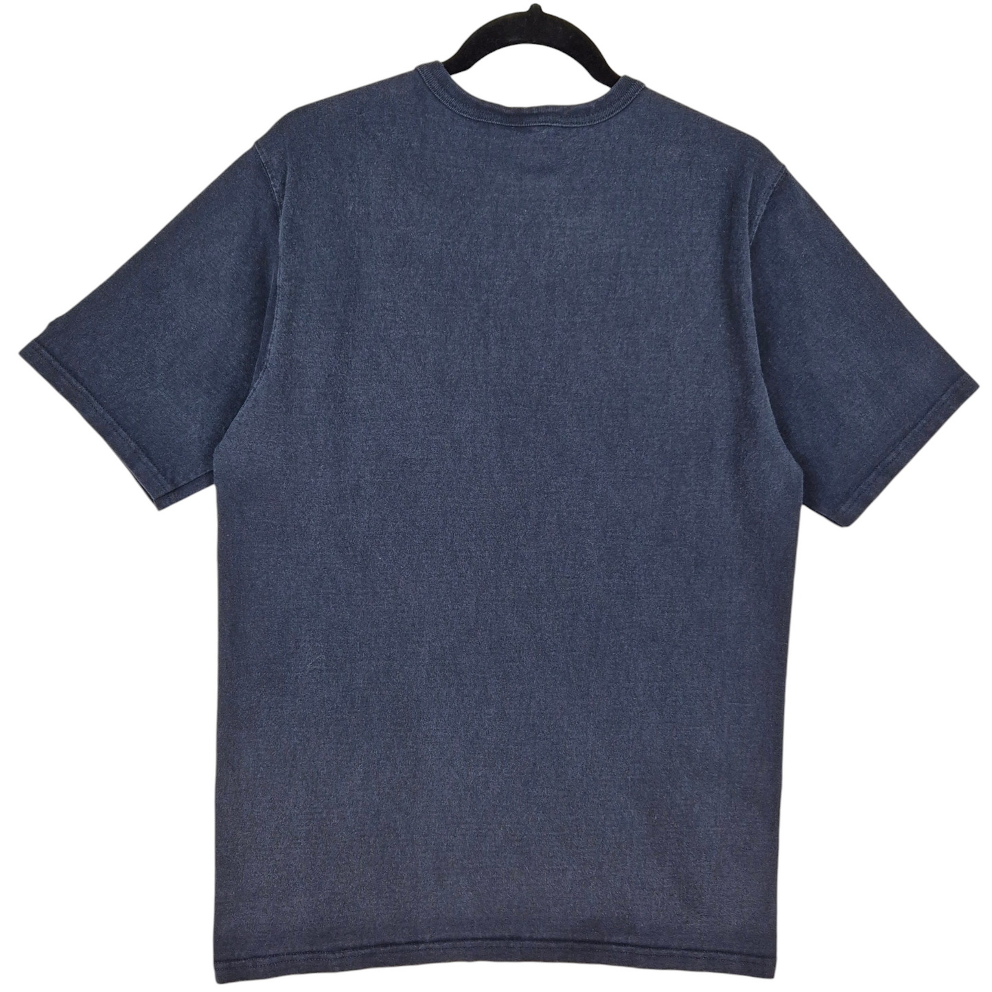 Vintage Champion 2000's Dark Blue Embroidered Cotton Tee Shirt Size L