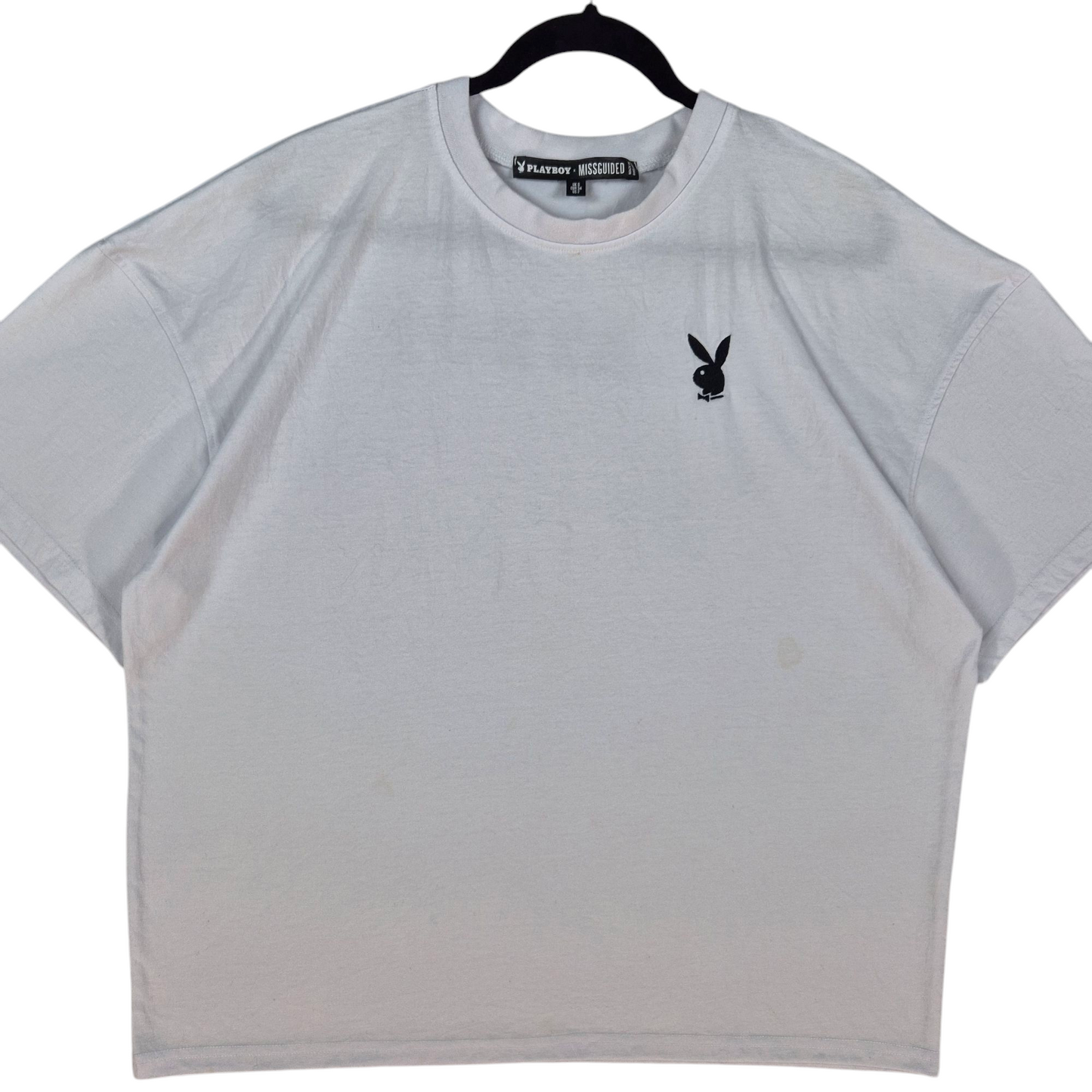 Playboy x Misguided White Tee Shirt Size 3XL