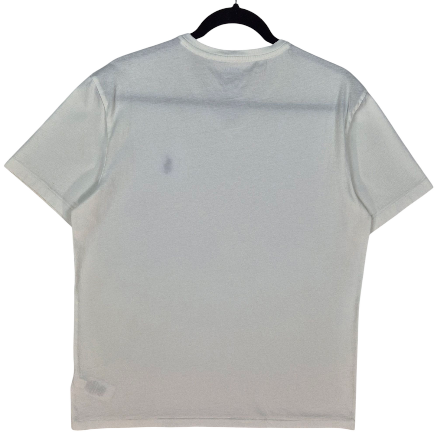 Polo Ralph Lauren White Basic V Neck Cotton Tee Shirt Size M
