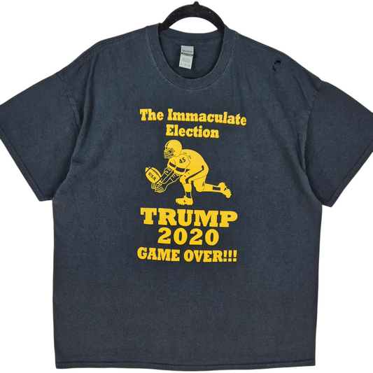 Trump 2020 USA Election Black Cotton Tee Shirt Size XL