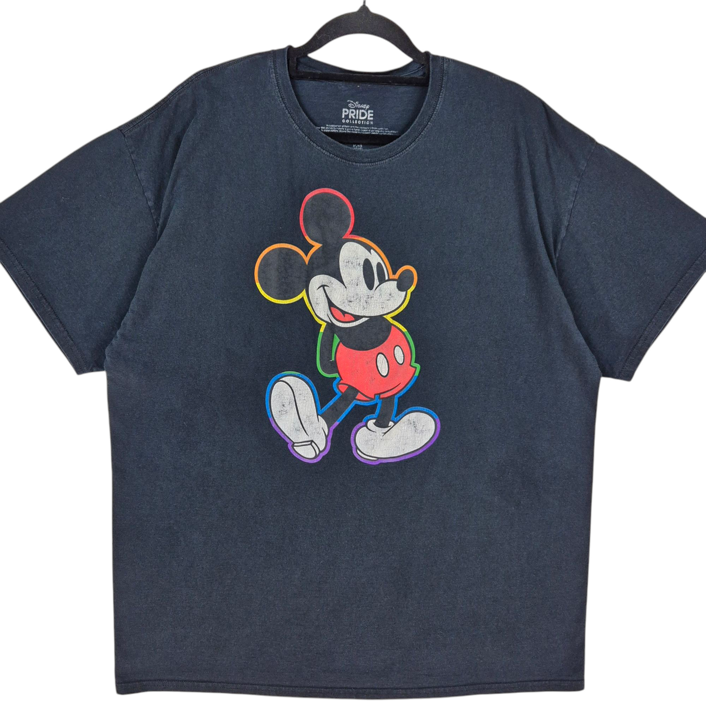 Disney Mickey Mouse Black Pride Collection Tee Shirt Size XL