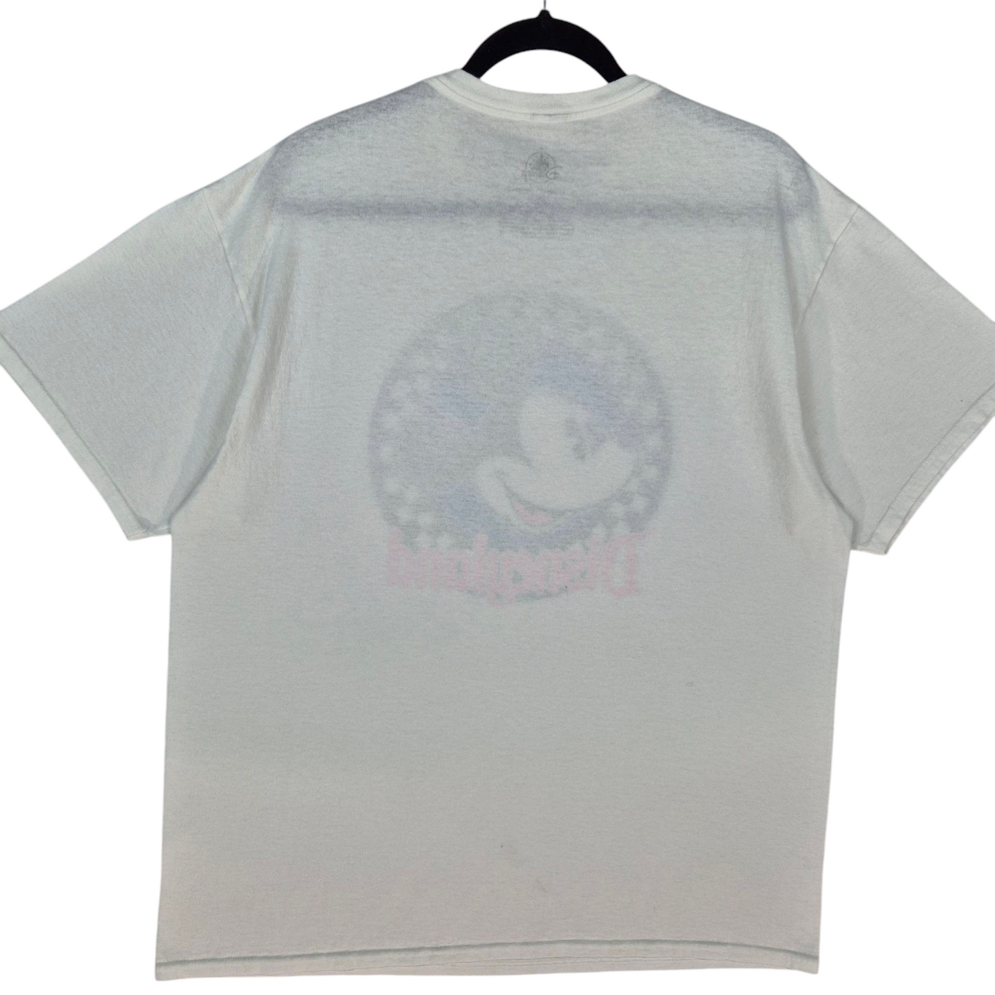Disneyland Mickey Mouse White Cotton Tee Shirt Size XL