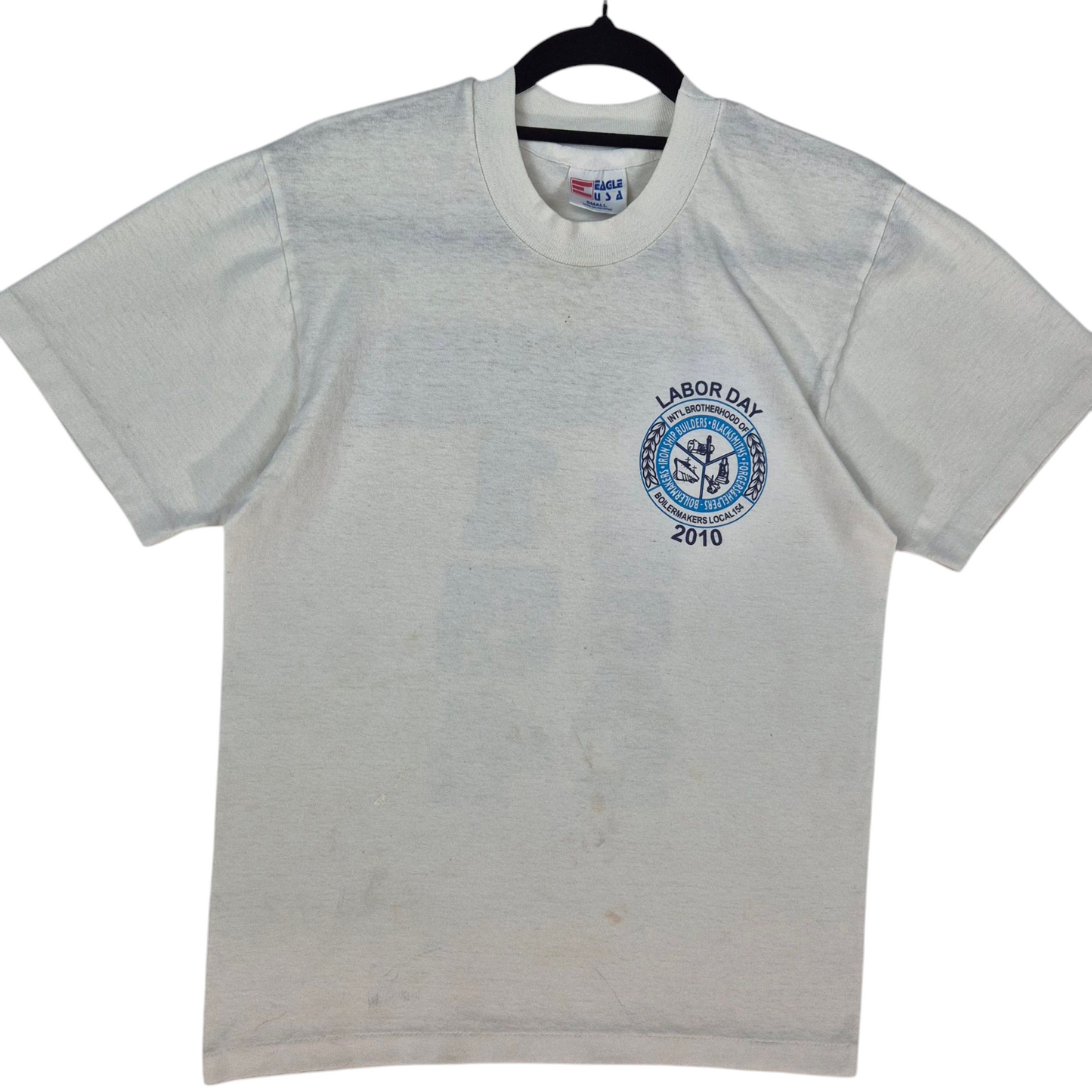 Local 154 Boilermakers 2010 White Tee Shirt Size S