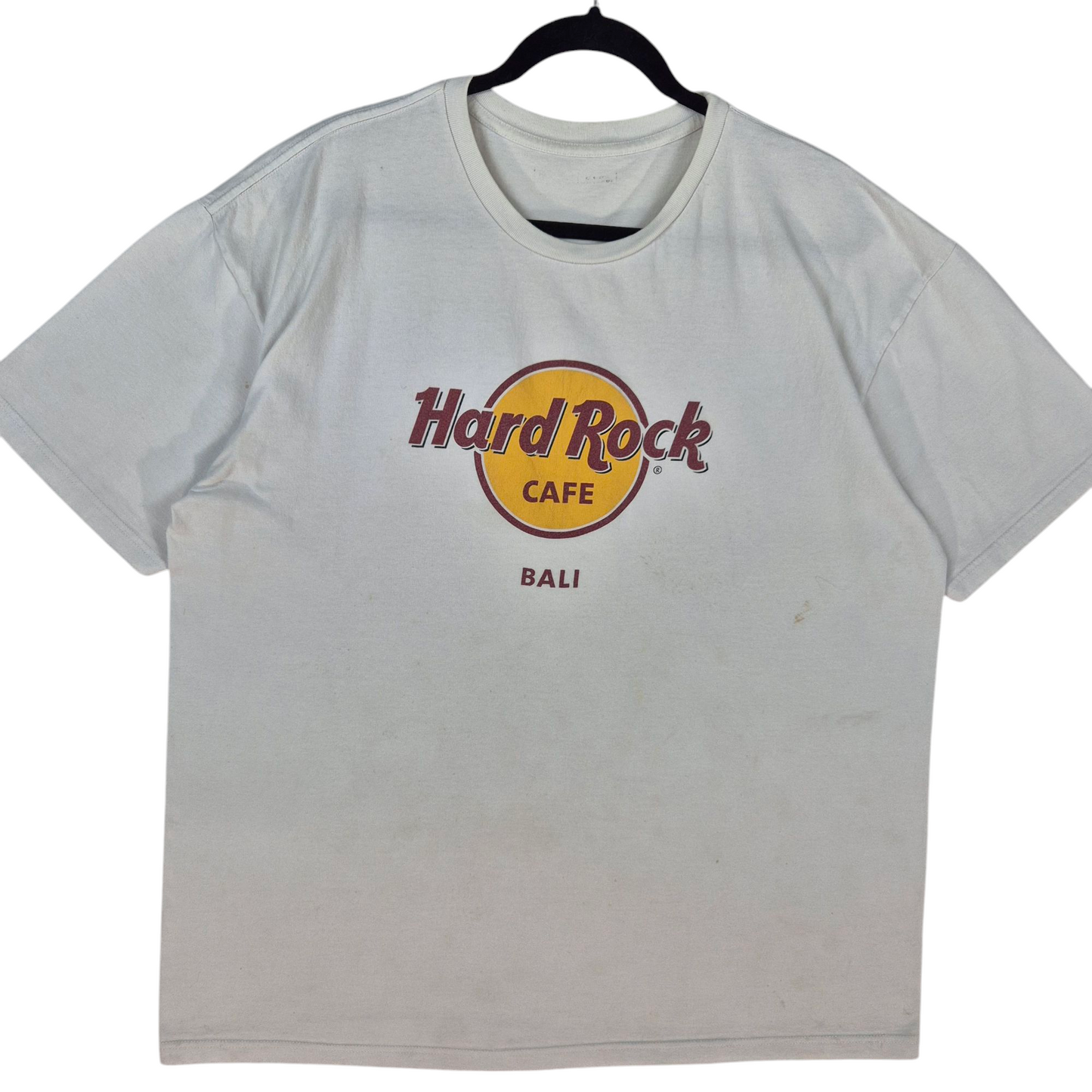Hard Rock Cafe Bali White Cotton Tee Shirt Size 2XL
