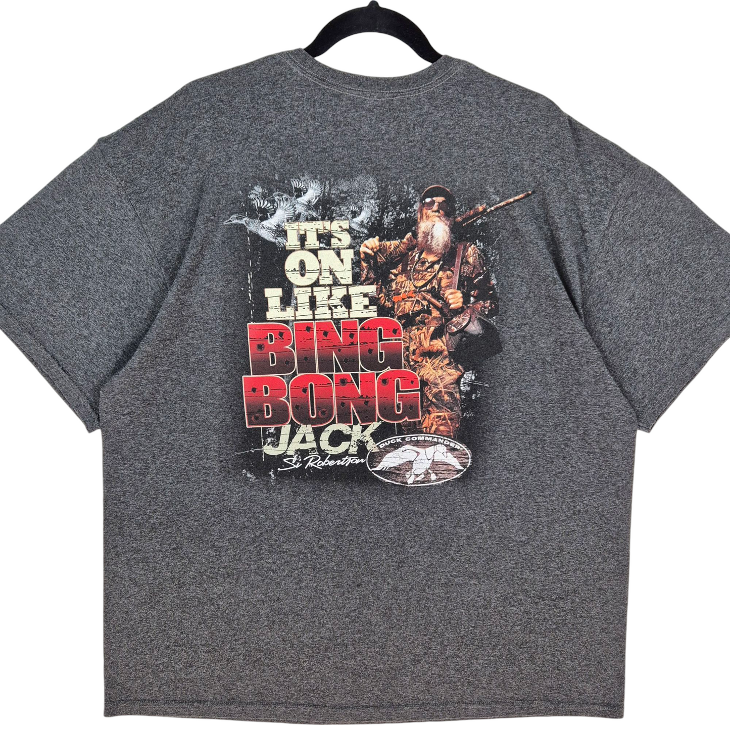 Duck Commander Dark Grey Stretch Tee Shirt Size 2XL
