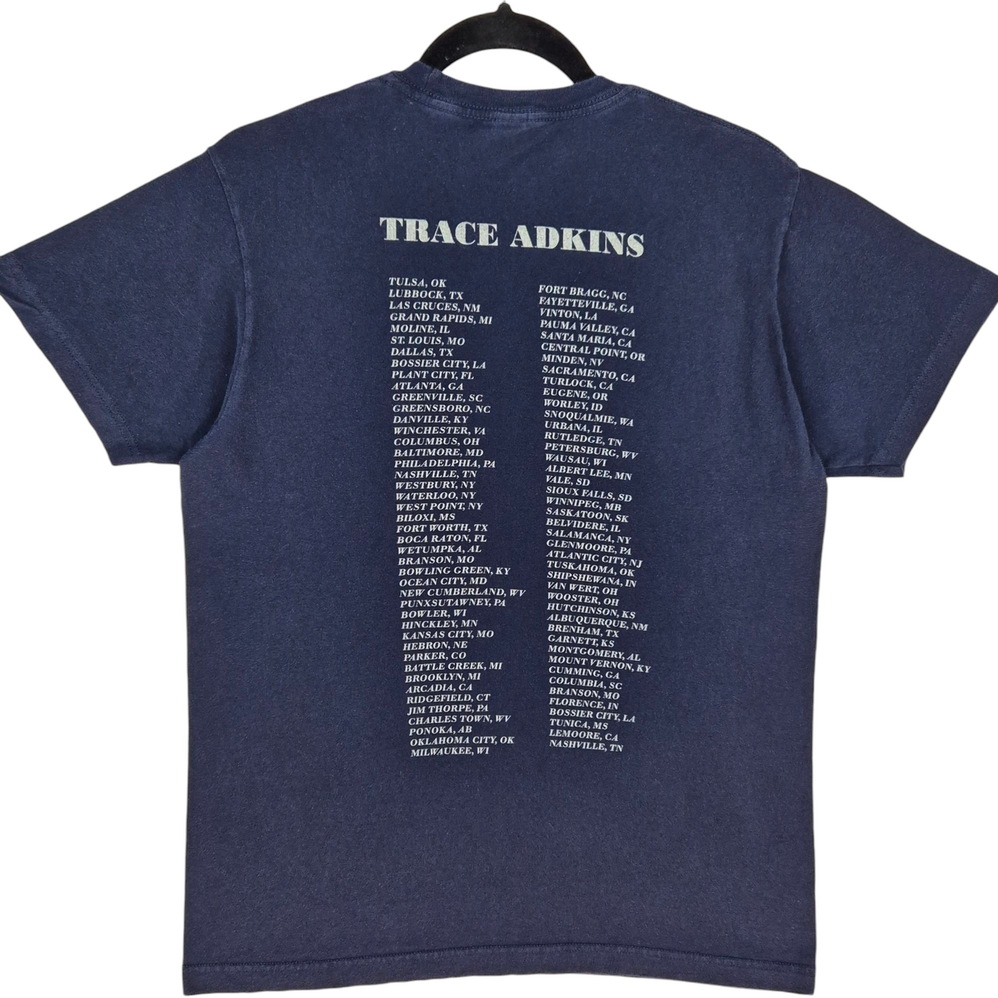 Trace Adkins Dark Blue Stretch Cotton Tee Shirt Size M