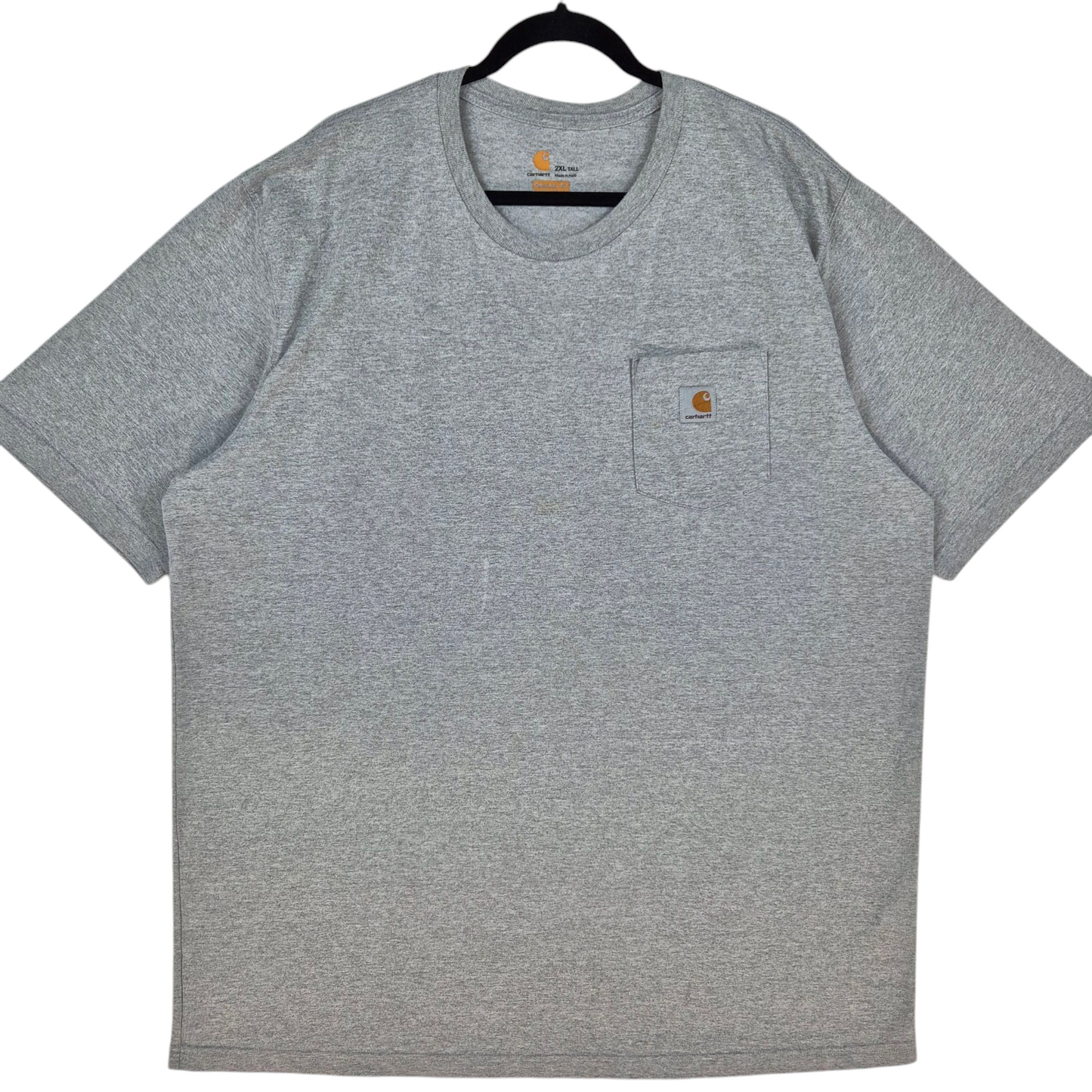 Carhartt Light Grey Original Fit Thick Blend Tee Shirt Size 2XL