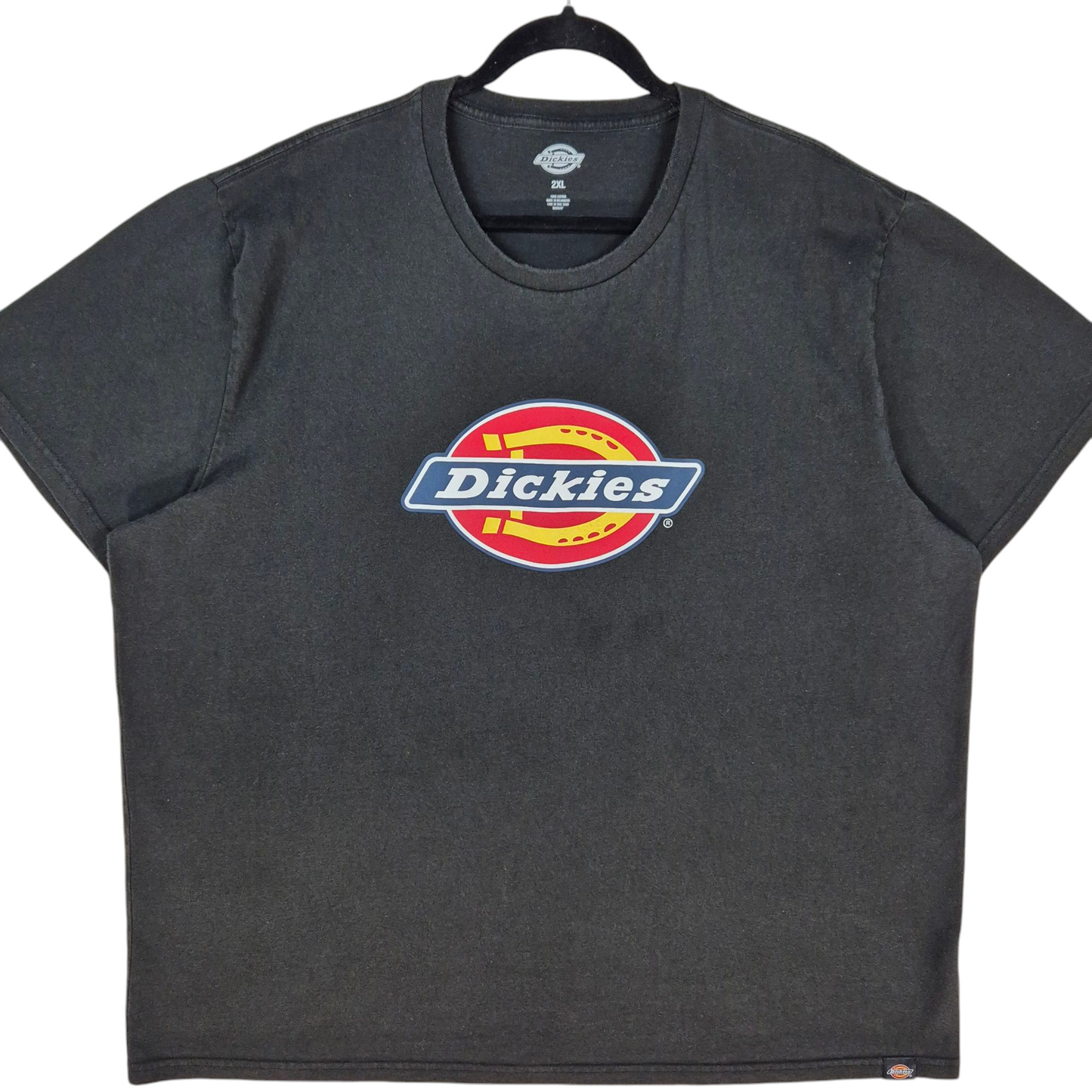 Dickies Black Cotton Monogram Tee Shirt Size 2XL