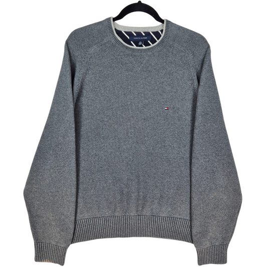 Tommy Hilfiger Grey Crewneck Knit Sweater Size L