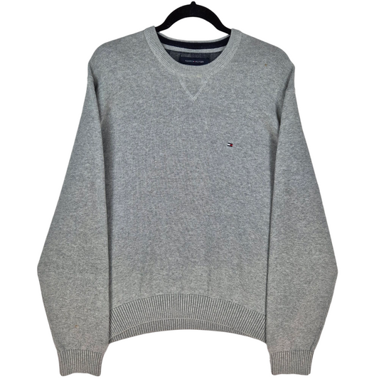 Tommy Hilfiger Grey Crewneck Knit Sweater Size XL