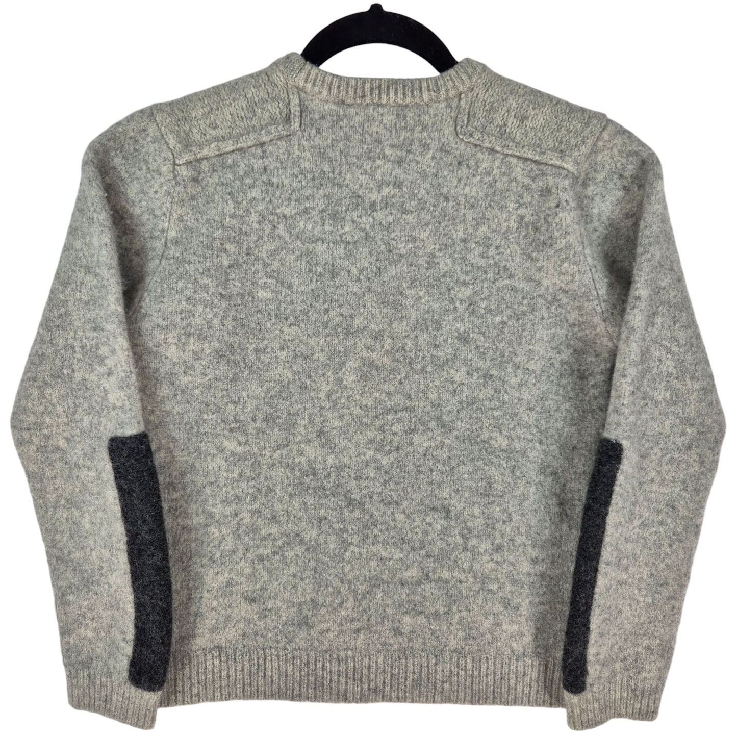 Vintage DKNY Womens Light Grey Wool Knit Sweater Size M