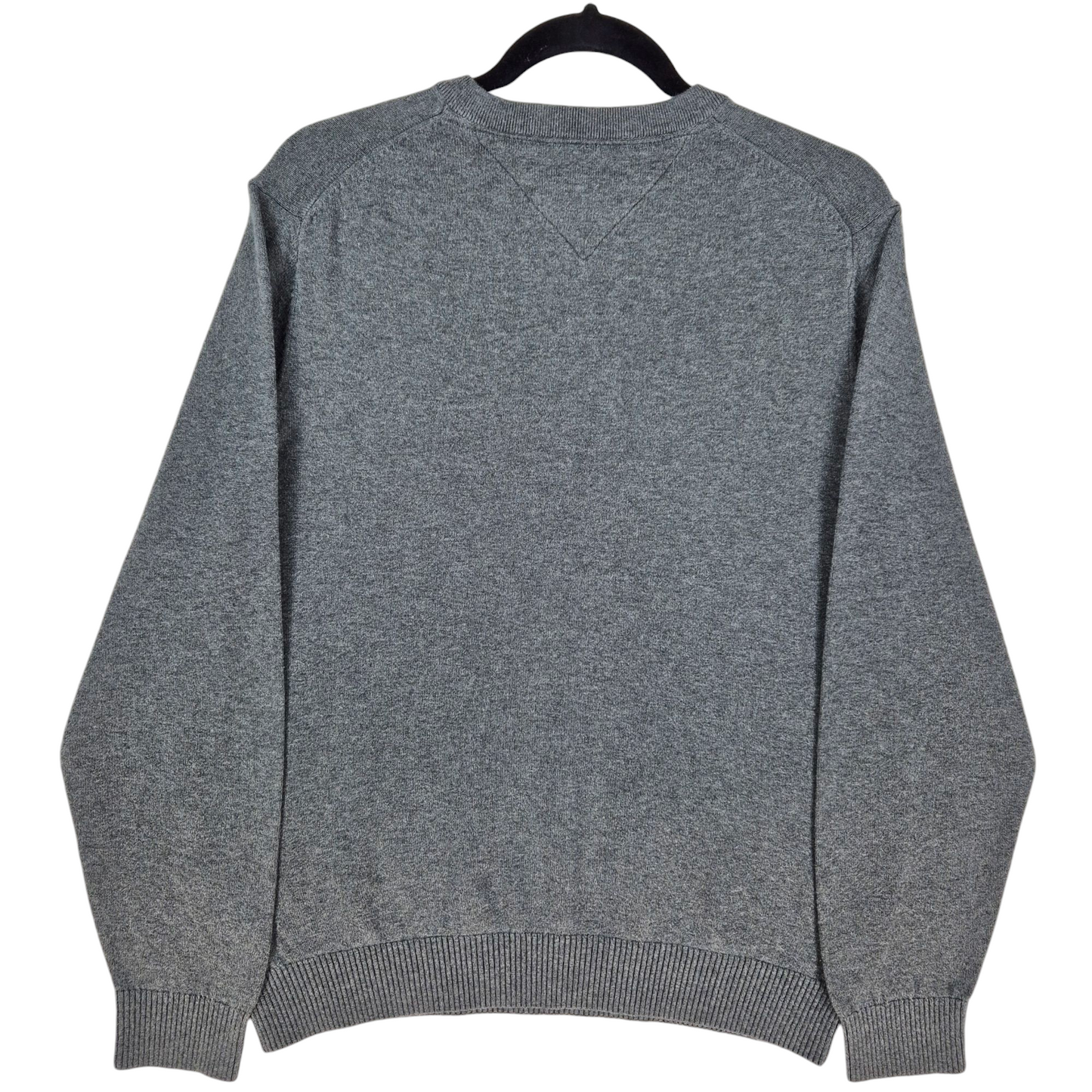 Tommy Hilfiger Grey V Neck Knit Sweater Size M