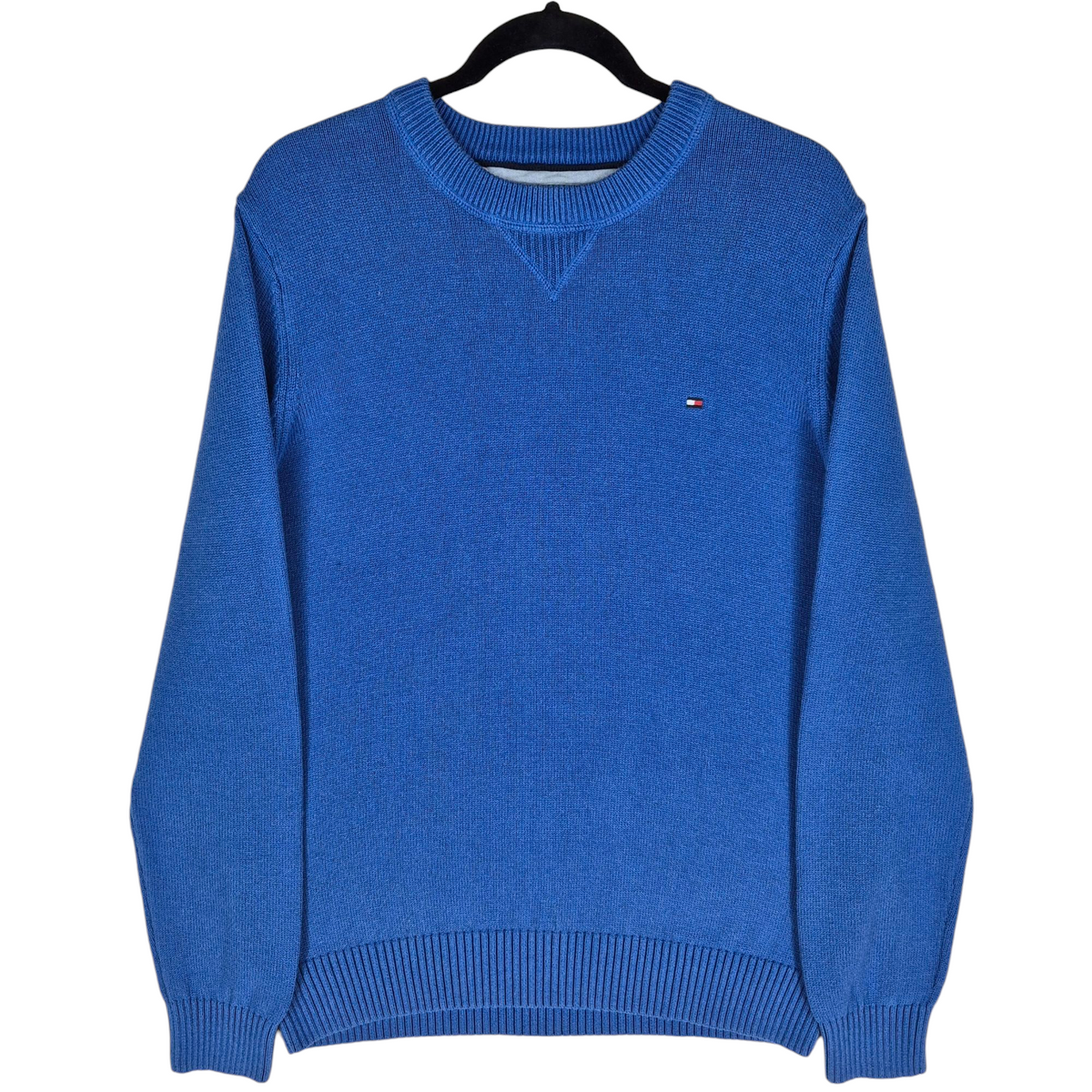 Tommy Hilfiger Blue Crewneck Knit Sweater Size L