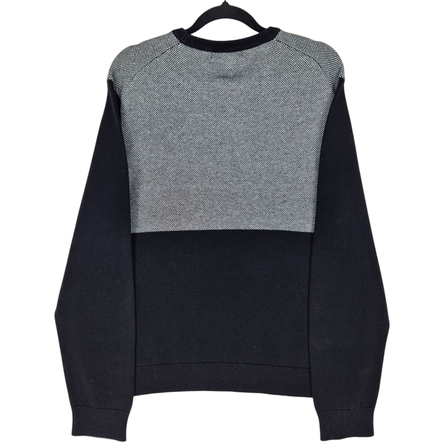 Michael Kors Black & Grey Crewneck Knit Sweater Size XL