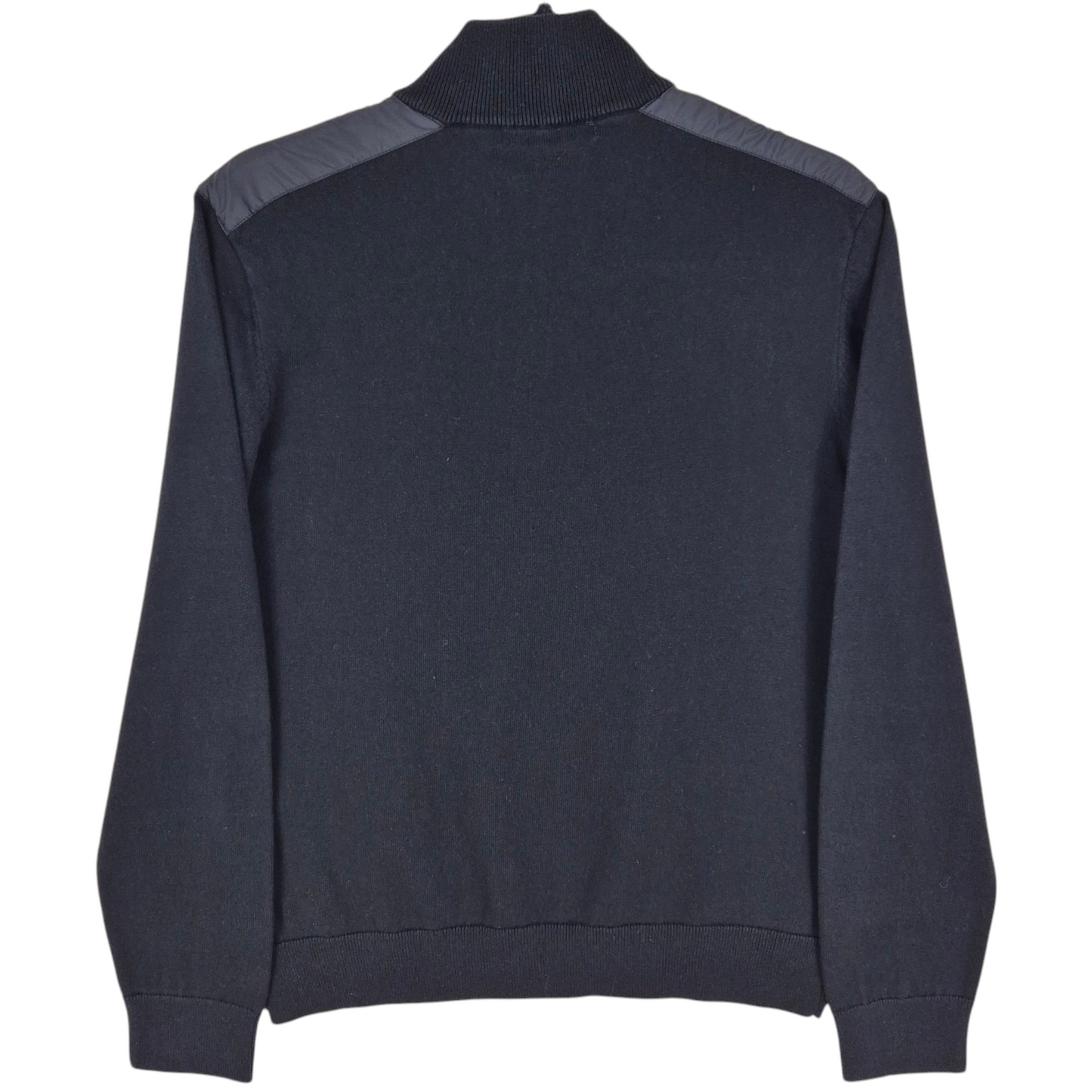 Michael Kors Black Quarter Zip Knit Sweater Size M