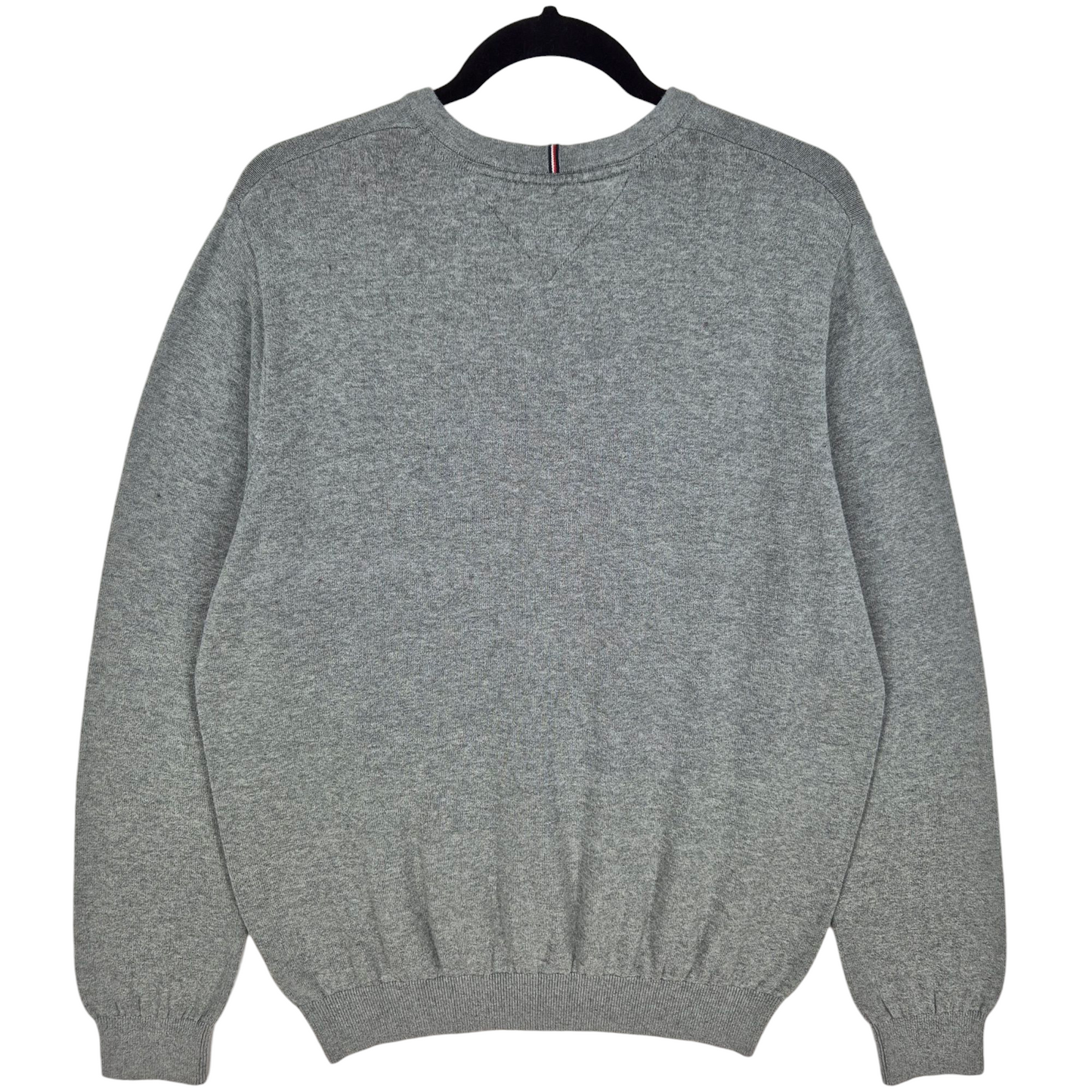 Tommy Hilfiger Grey V Neck Knit Sweater Size L