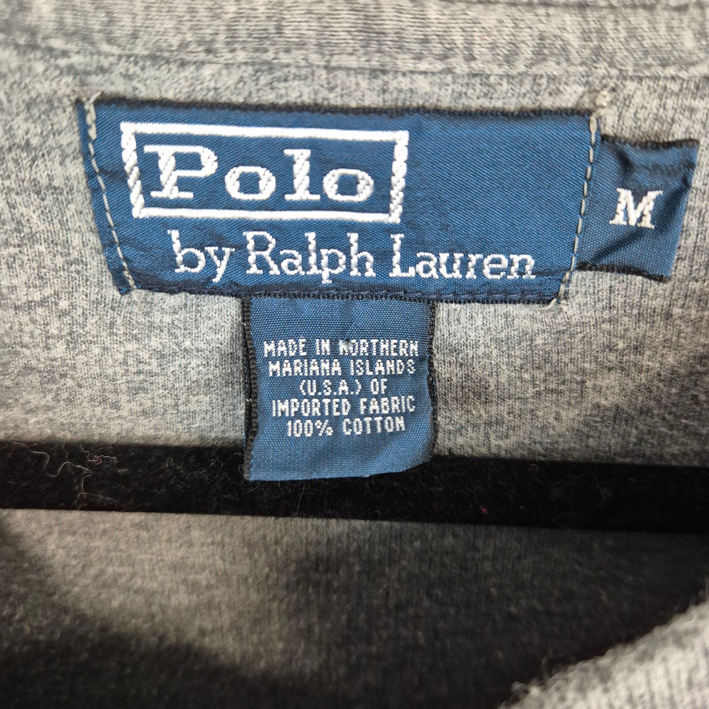 Vintage Polo Ralph Lauren 90's Grey Crewneck Knit Sweater Size M