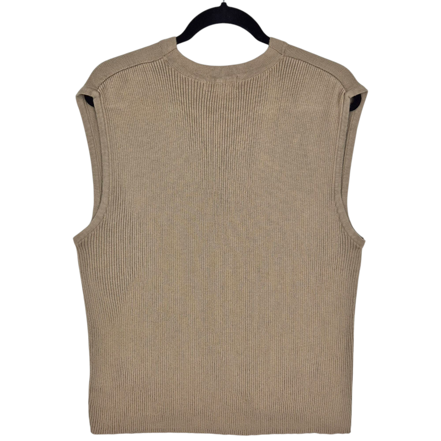 Vintage Reebok Golf 90's Brown Button Knit Vest Size XL